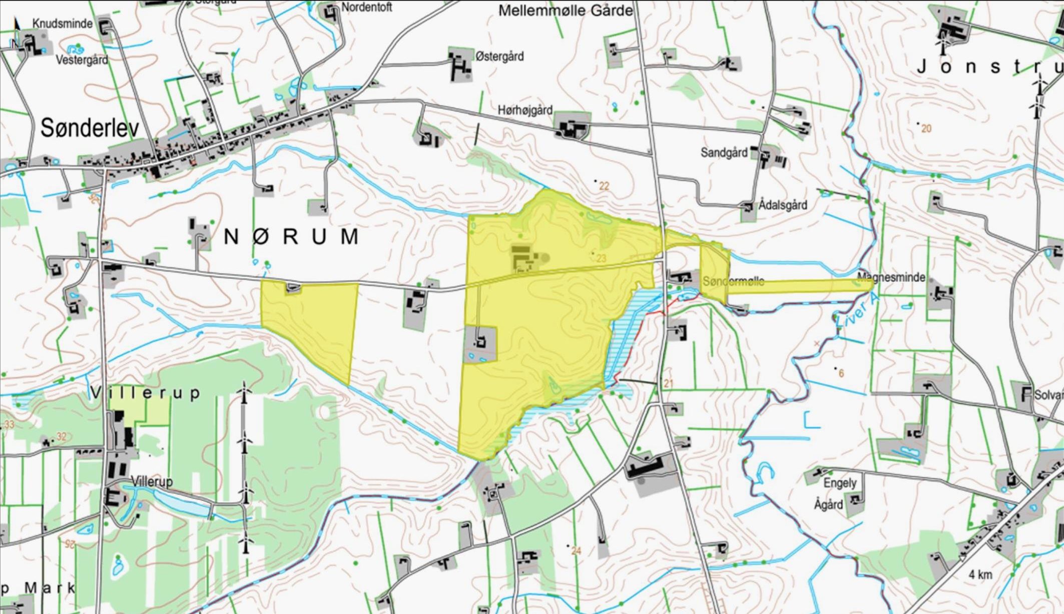 Fremhævet kort billede i fuldskærmstilstand. Billede af Nørumvej 60, Skallerup, 9800 Hjørring