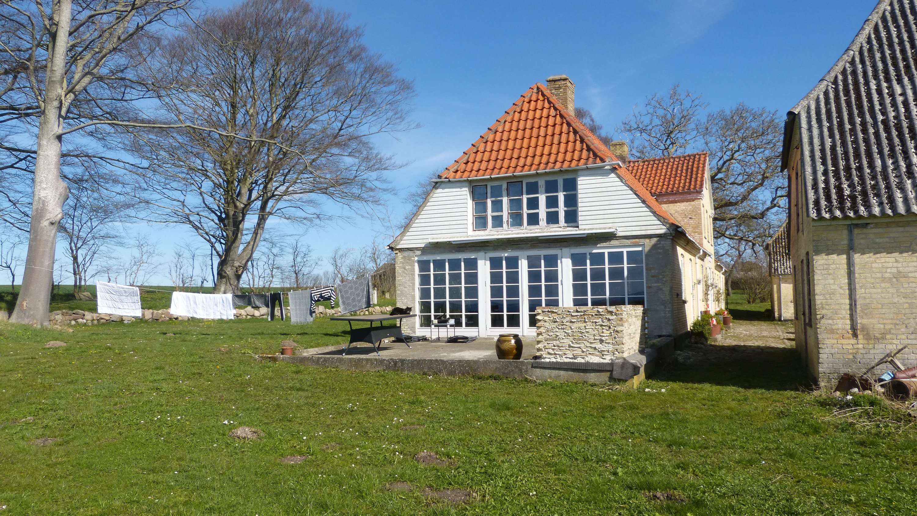 Fremhævet stuehus - vestgavl billede i fuldskærmstilstand. Billede af Bjergegyden 12, Sønderby Bj, 5631 Ebberup