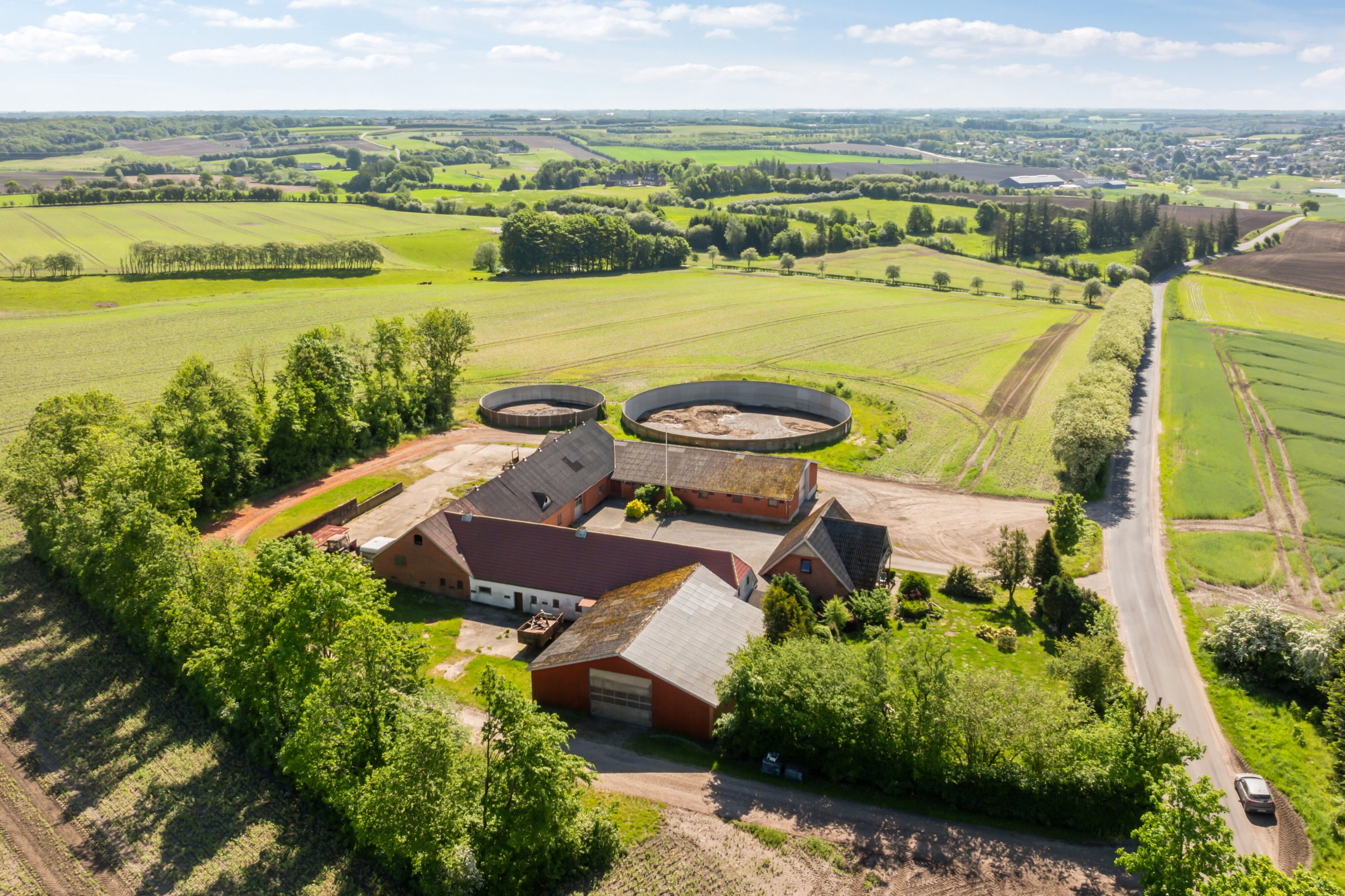 Fremhævet luftfoto billede i fuldskærmstilstand. Billede af Batum Hedevej 8, Batum, 8830 Tjele