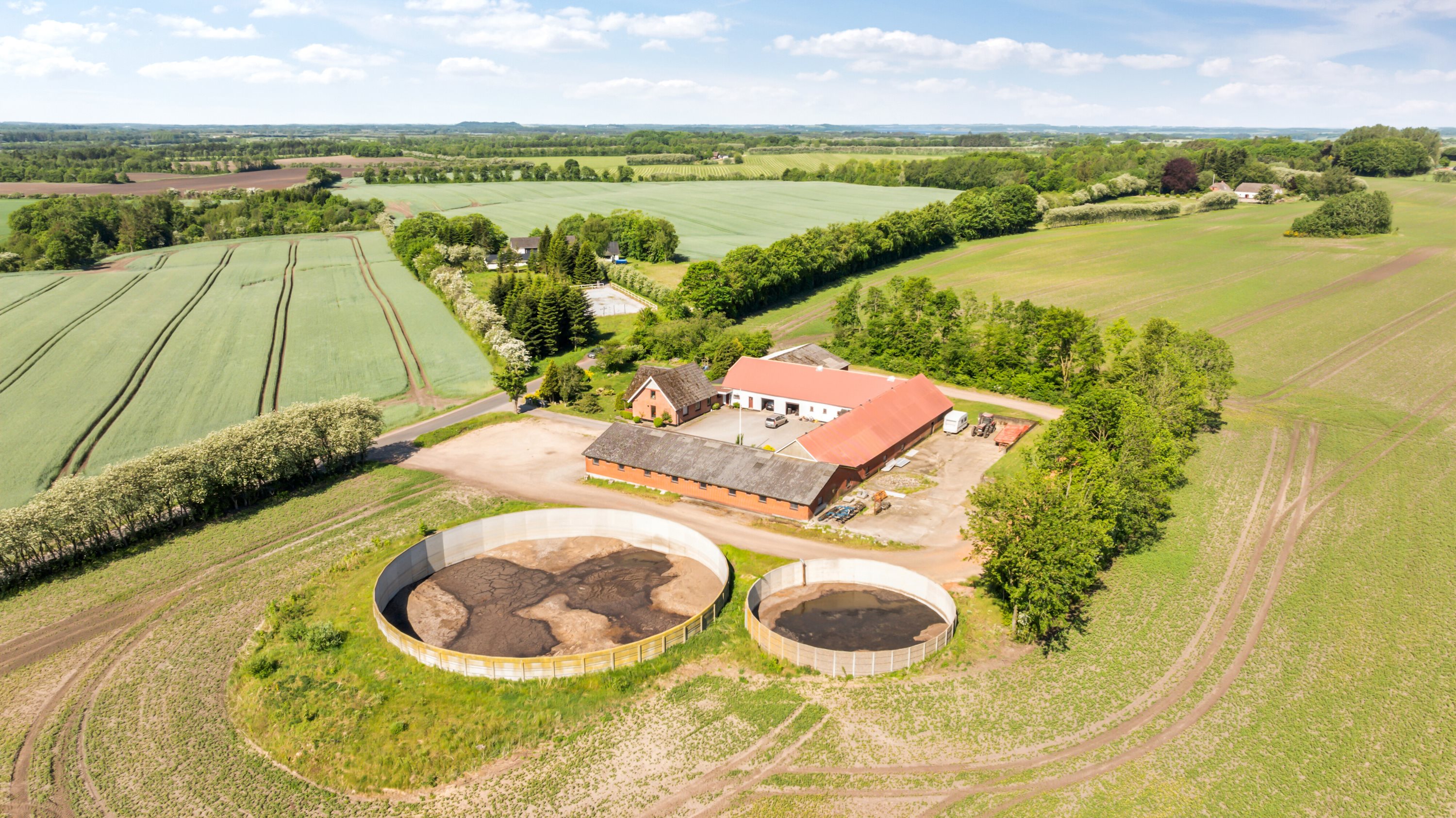 Fremhævet luftfoto billede i fuldskærmstilstand. Billede af Batum Hedevej 8, Batum, 8830 Tjele