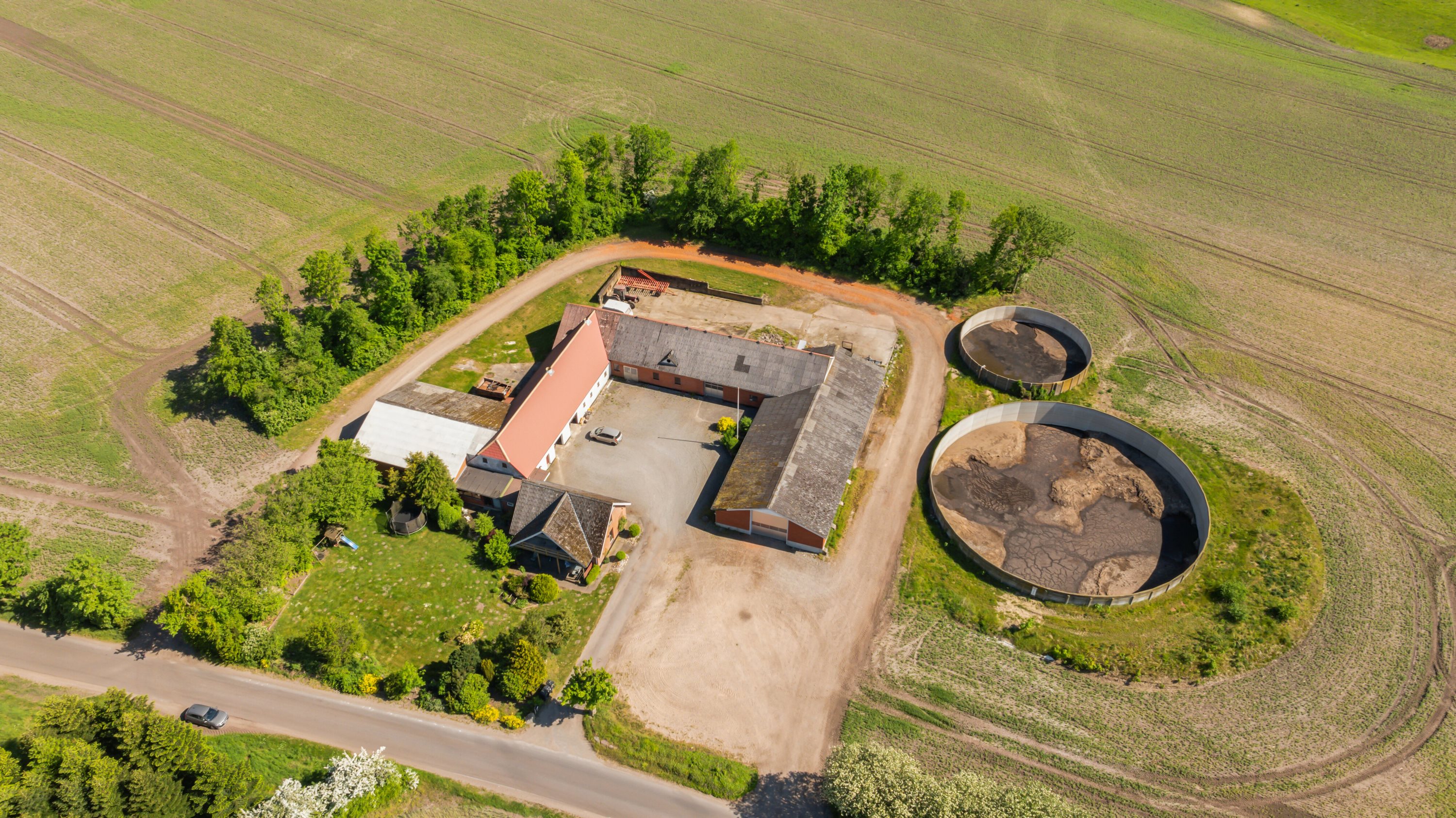 Fremhævet luftfoto billede i fuldskærmstilstand. Billede af Batum Hedevej 8, Batum, 8830 Tjele