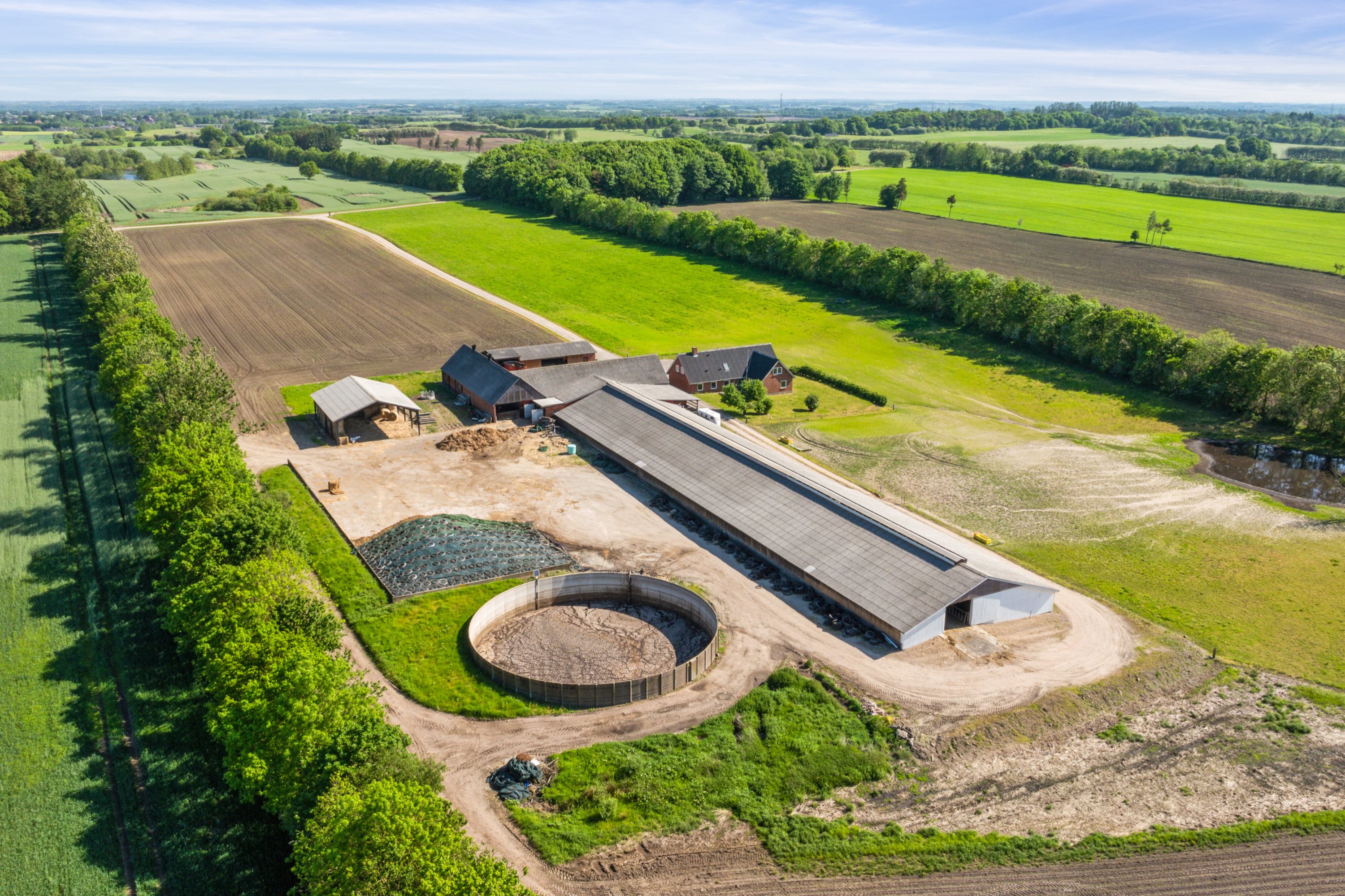 Fremhævet luftfoto billede i fuldskærmstilstand. Billede af Batum Hedevej 8, Batum, 8830 Tjele