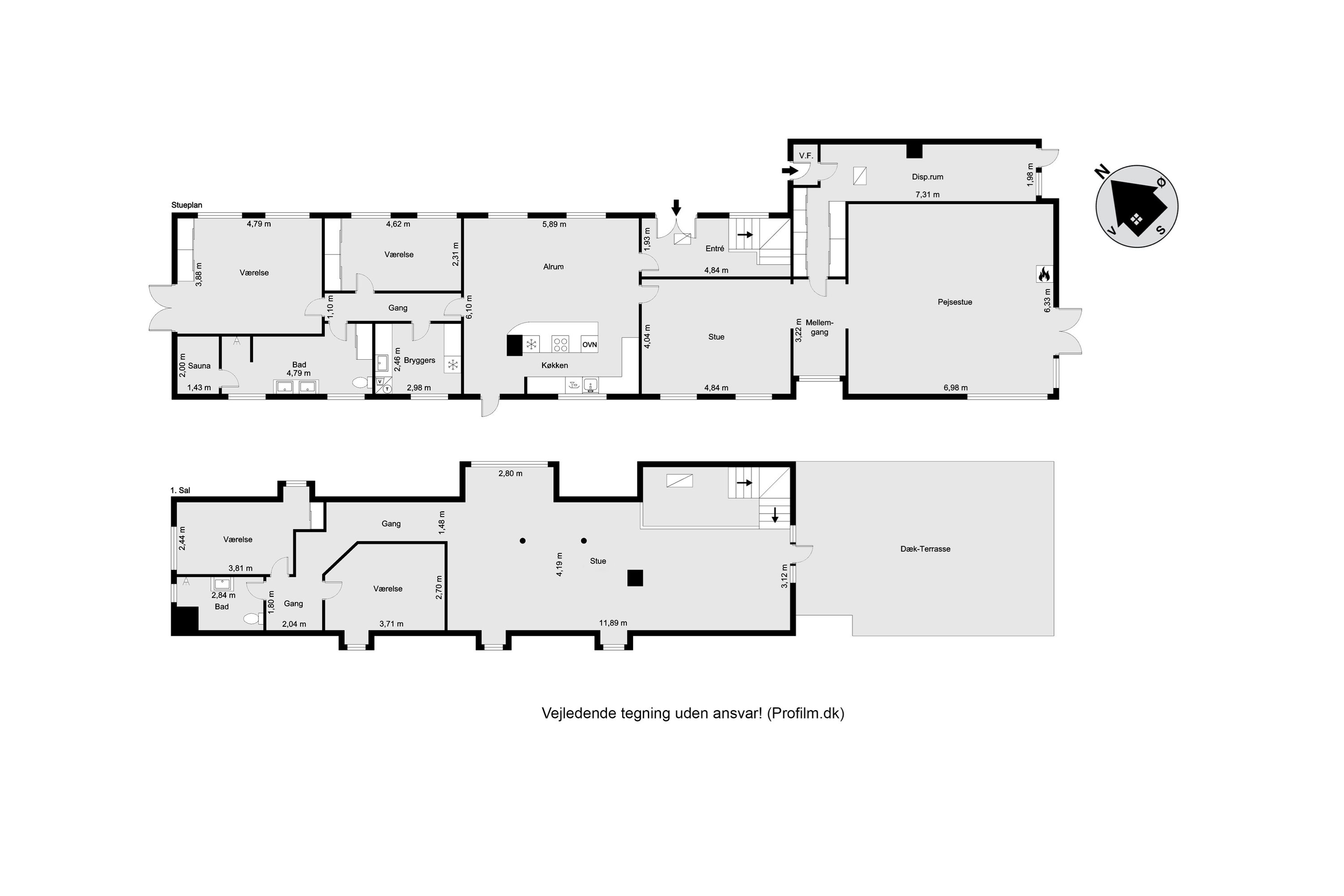 Plantegninger billede af Hingevej 3, 8632 Lemming