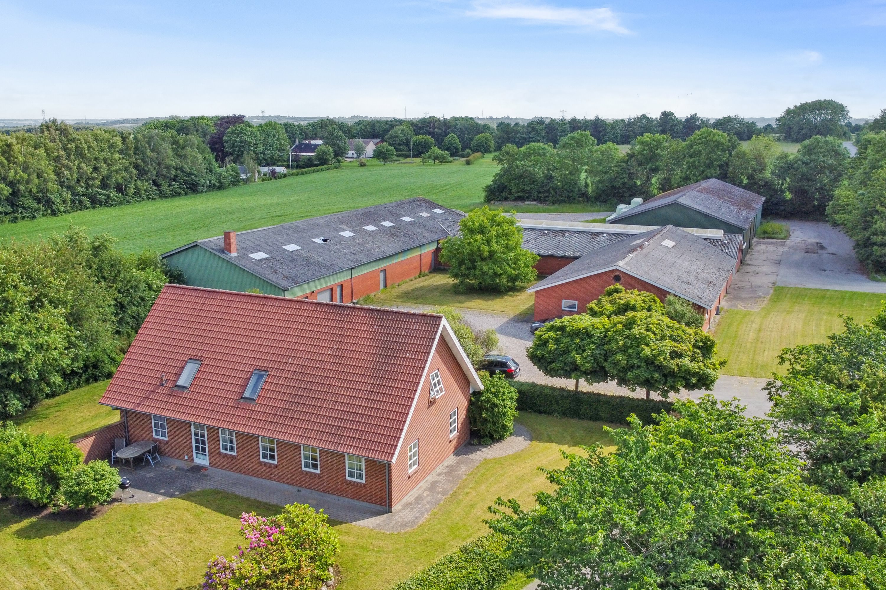 Fremhævet luftfoto billede i fuldskærmstilstand. Billede af Batum Hedevej 8, Batum, 8830 Tjele