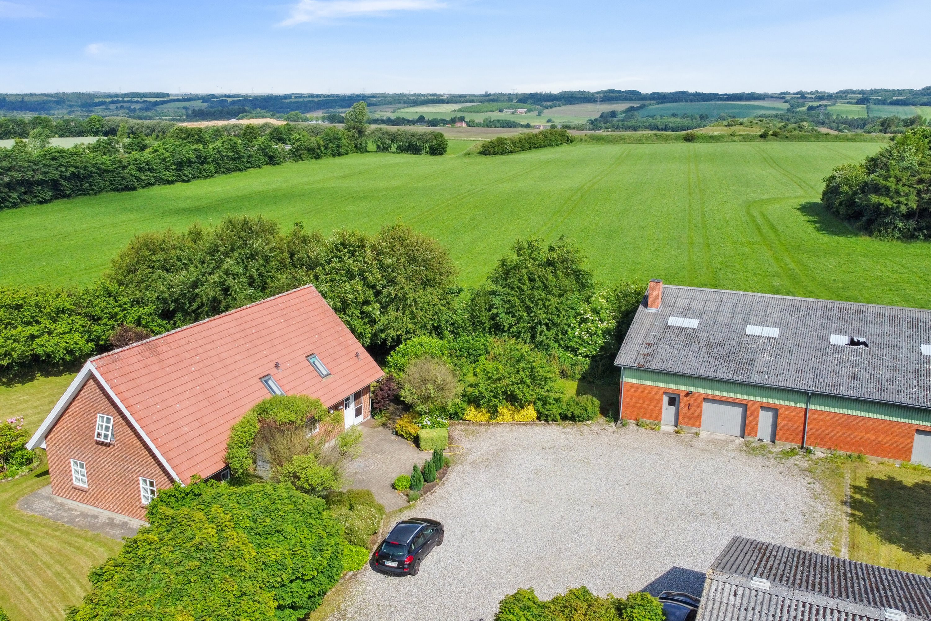 Fremhævet luftfoto billede i fuldskærmstilstand. Billede af Batum Hedevej 8, Batum, 8830 Tjele