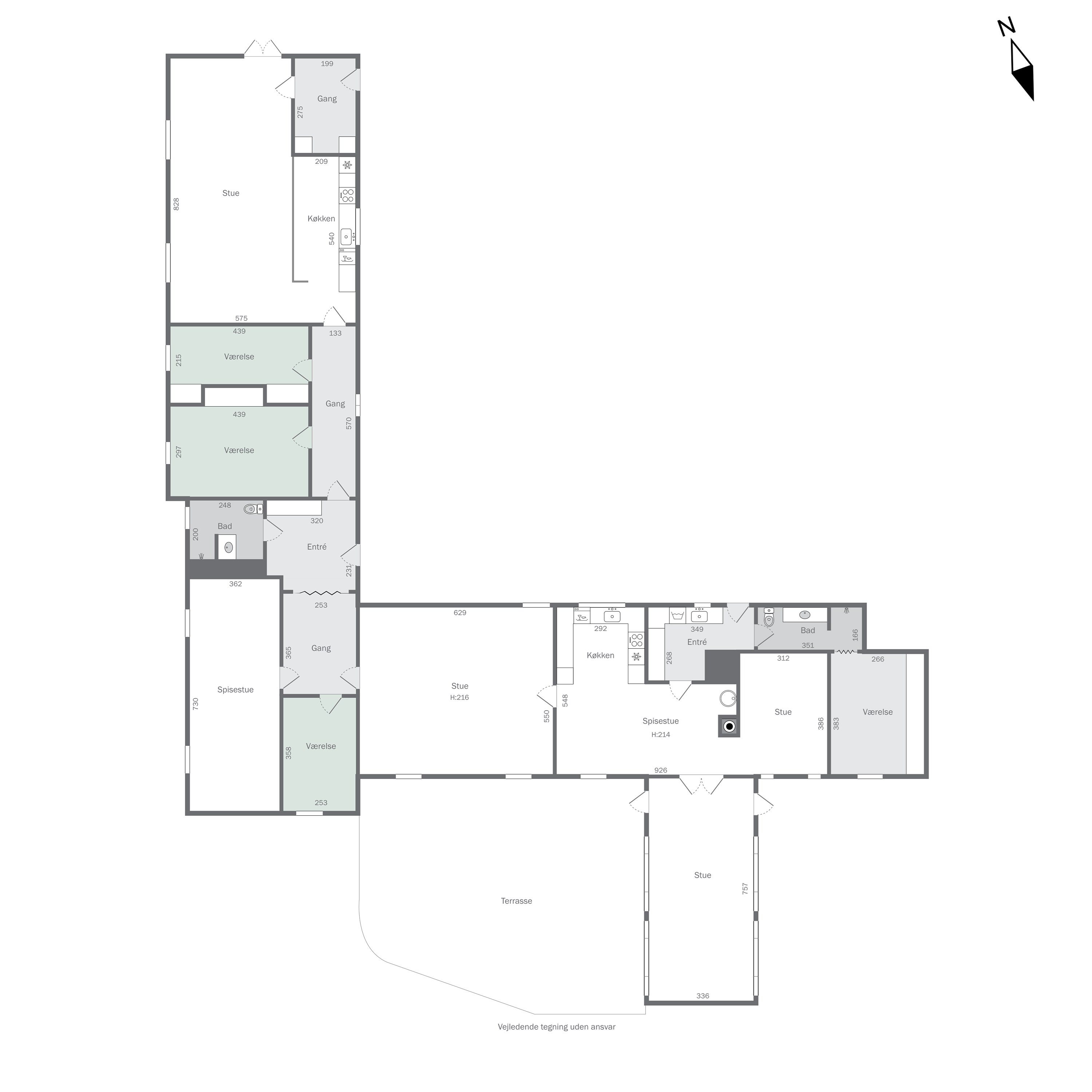 Plantegninger billede af Skiverenvej 22, Tuen, 9881 Bindslev