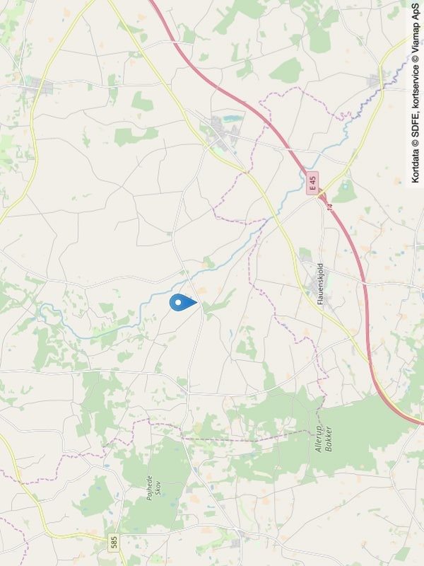 Fremhævet  billede i fuldskærmstilstand. Billede af Skævevej 100, Brønden, 9352 Dybvad