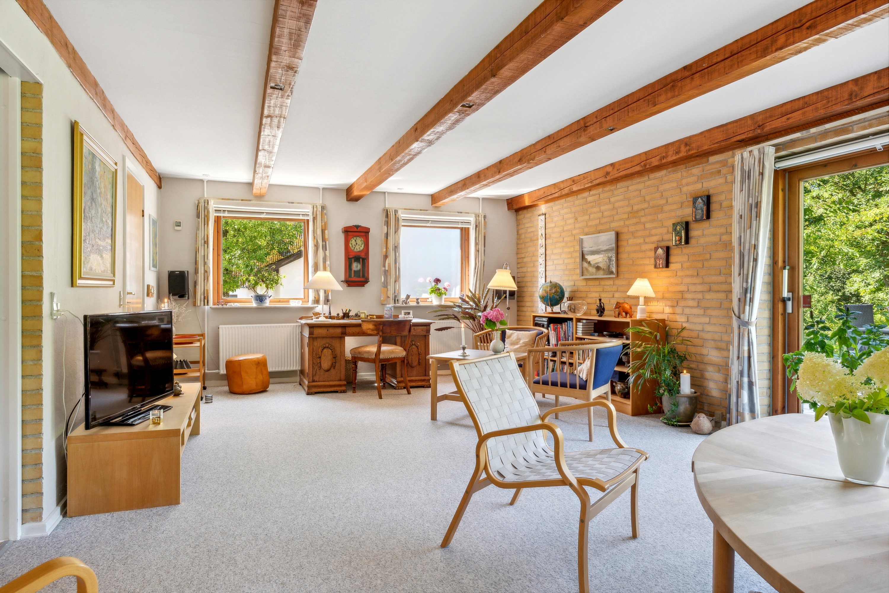 Fremhævet stue billede i fuldskærmstilstand. Billede af Elverodvej 41, 5462 Morud