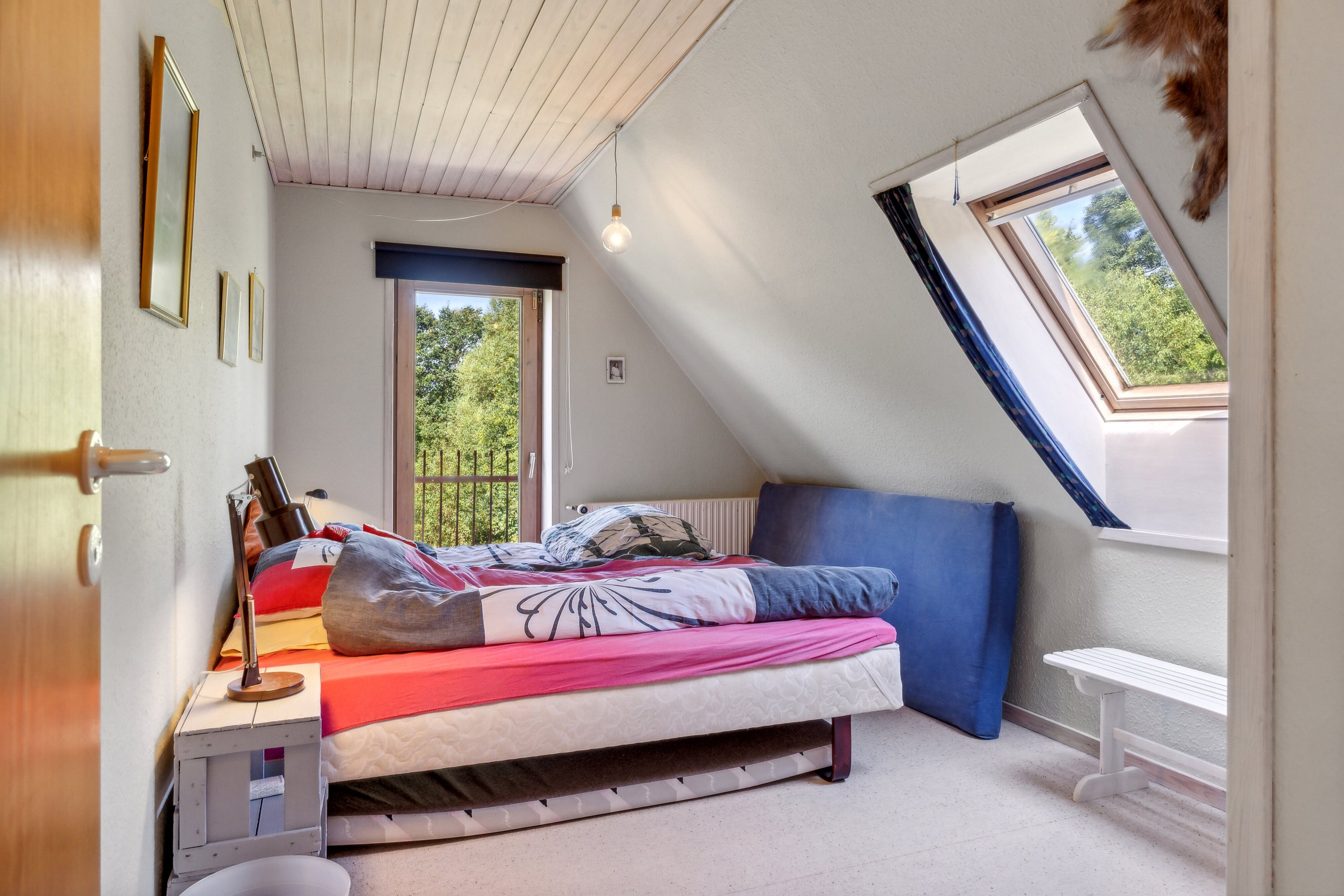 Fremhævet soveværelse billede i fuldskærmstilstand. Billede af Elverodvej 41, 5462 Morud