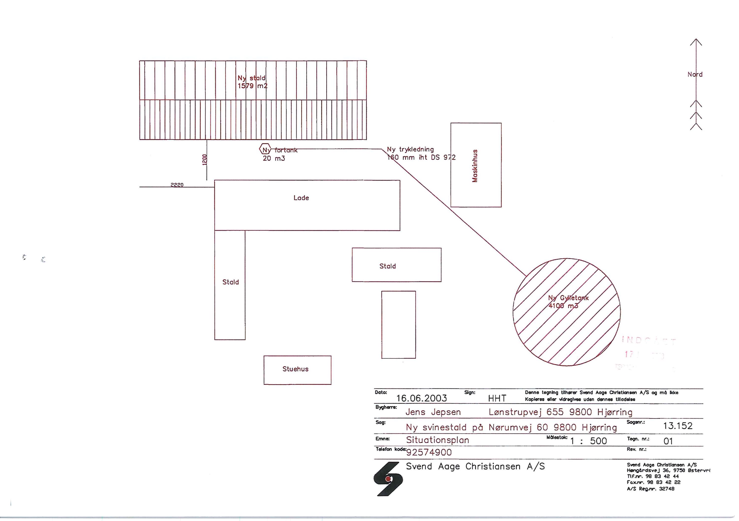Fremhævet tegning billede i fuldskærmstilstand. Billede af Nørumvej 60, Skallerup, 9800 Hjørring