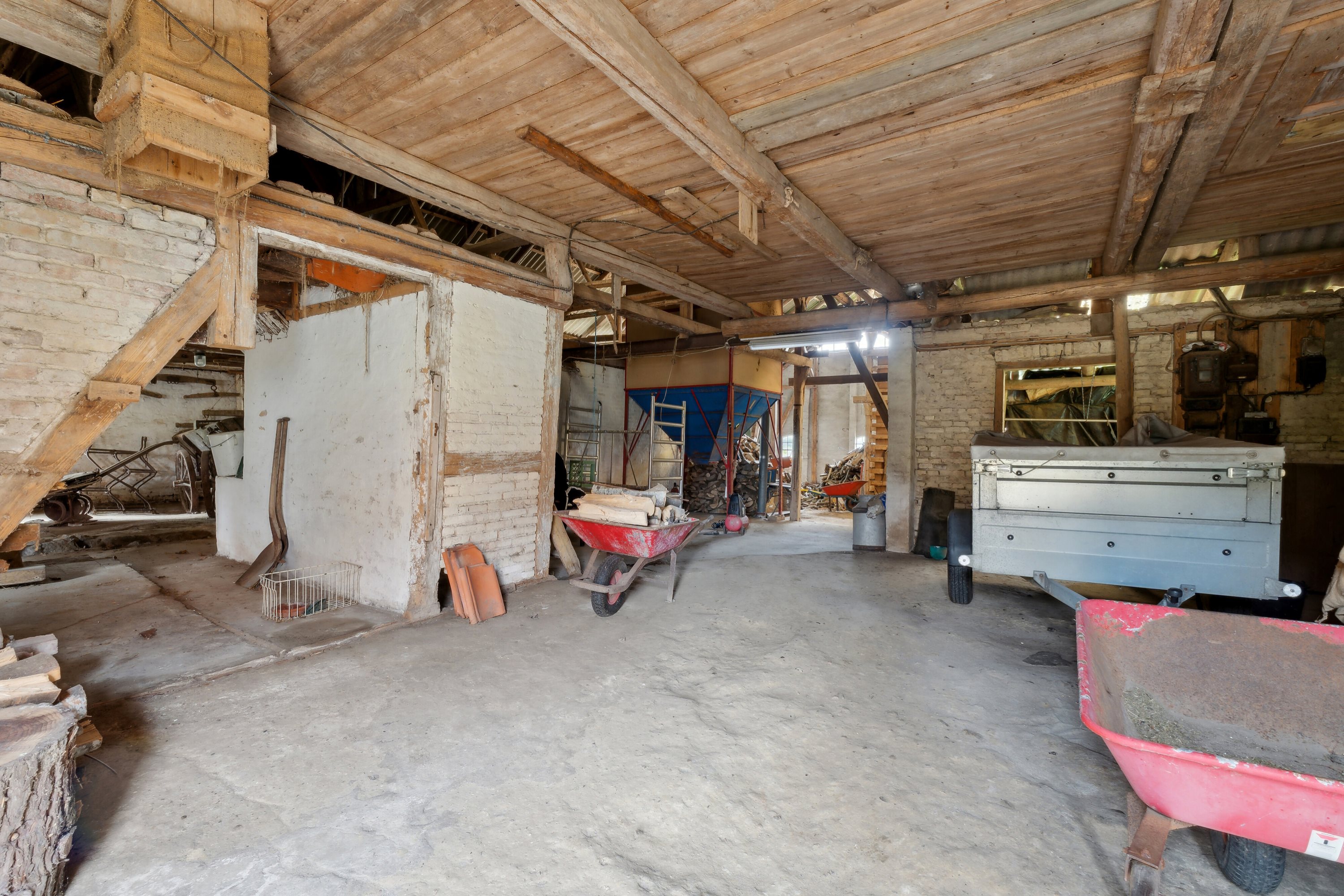 Fremhævet stald i opr. bygning billede i fuldskærmstilstand. Billede af Svendborgvej 284, og 270A, Åstrup, 5600 Faaborg