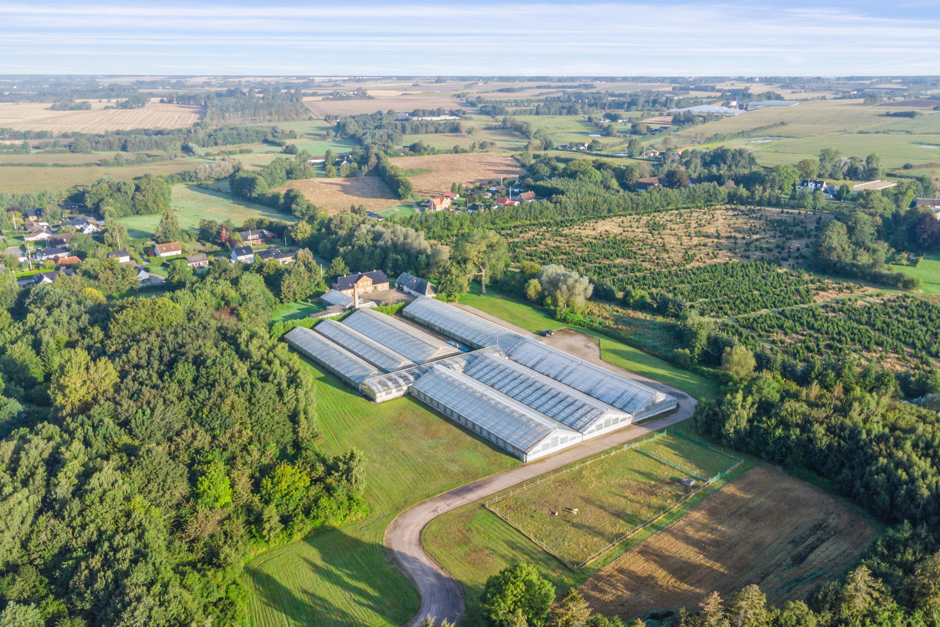 Miniaturebillede 1: luftfoto. Billede af Maderupvej 12, Labølle, 5471 Søndersø