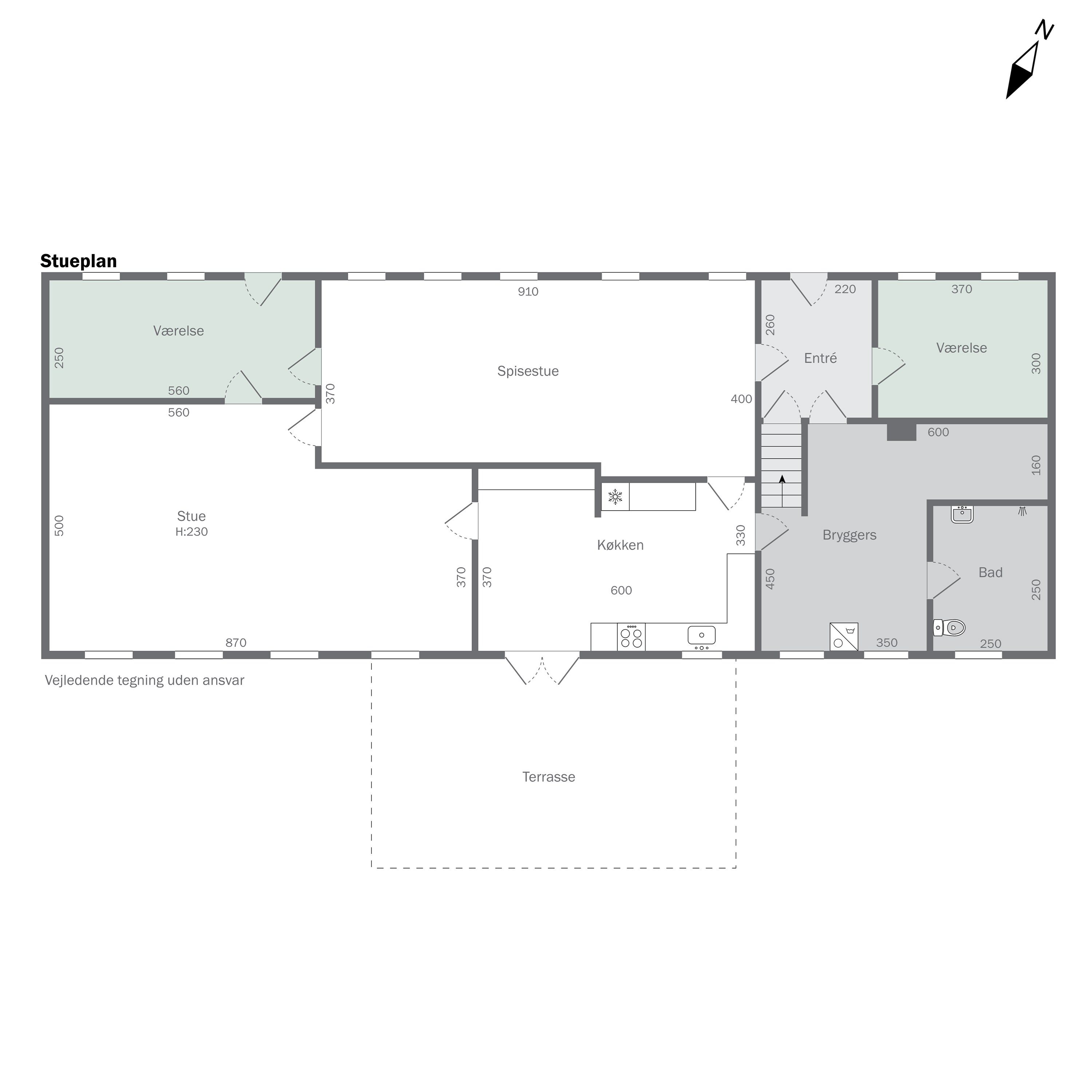 Plantegninger billede af Hestvangvej 27, Understed, 9900 Frederikshavn