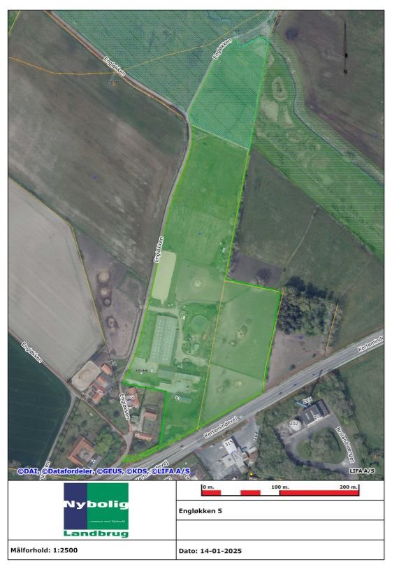 Fremhævet oversigtskort billede i fuldskærmstilstand. Billede af Engløkken 5, Bullerup, 5320 Agedrup
