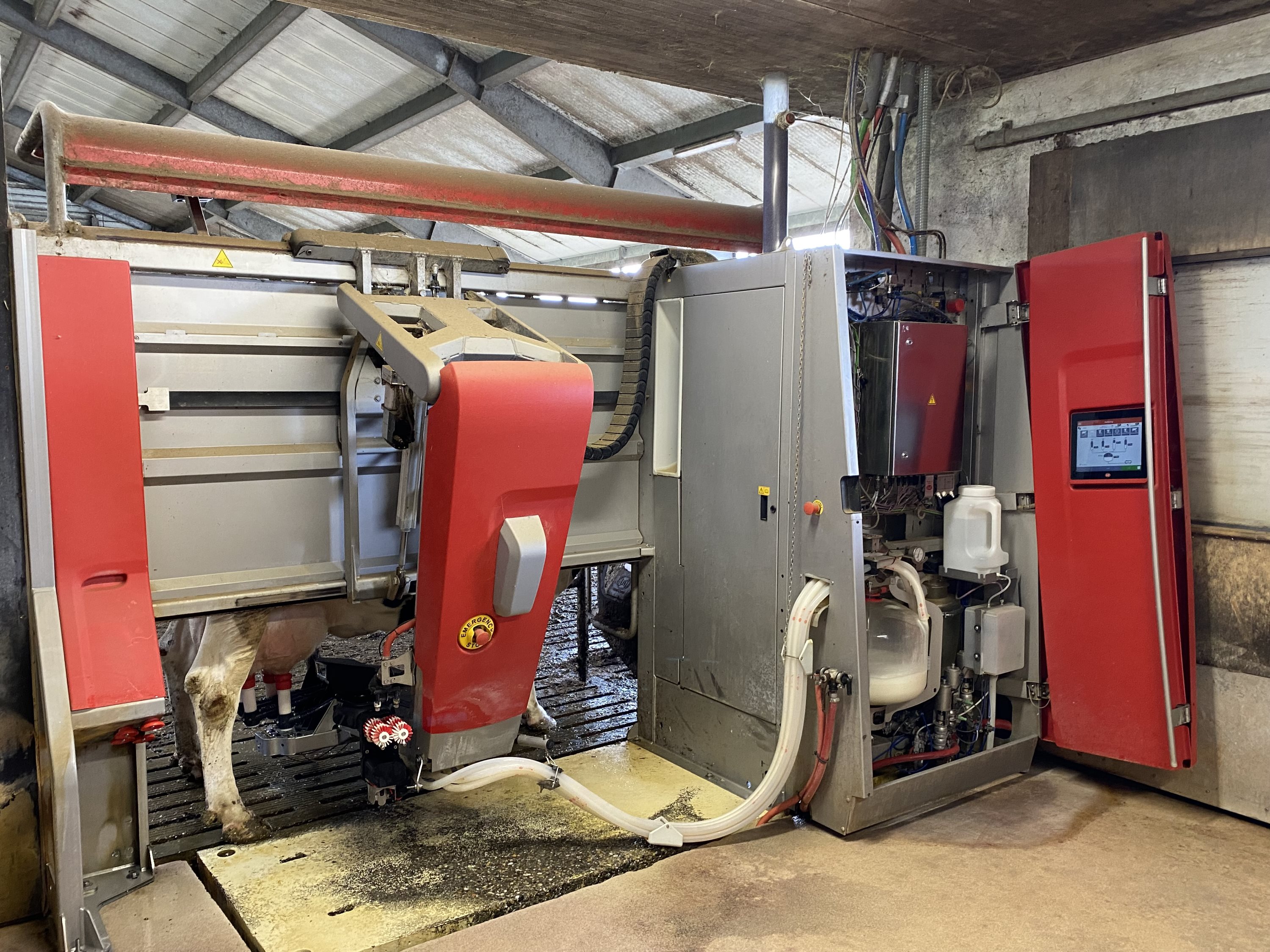 Fremhævet malkerobot billede i fuldskærmstilstand. Billede af Dorthealundsvej 3, Dorthealund, 5683 Haarby