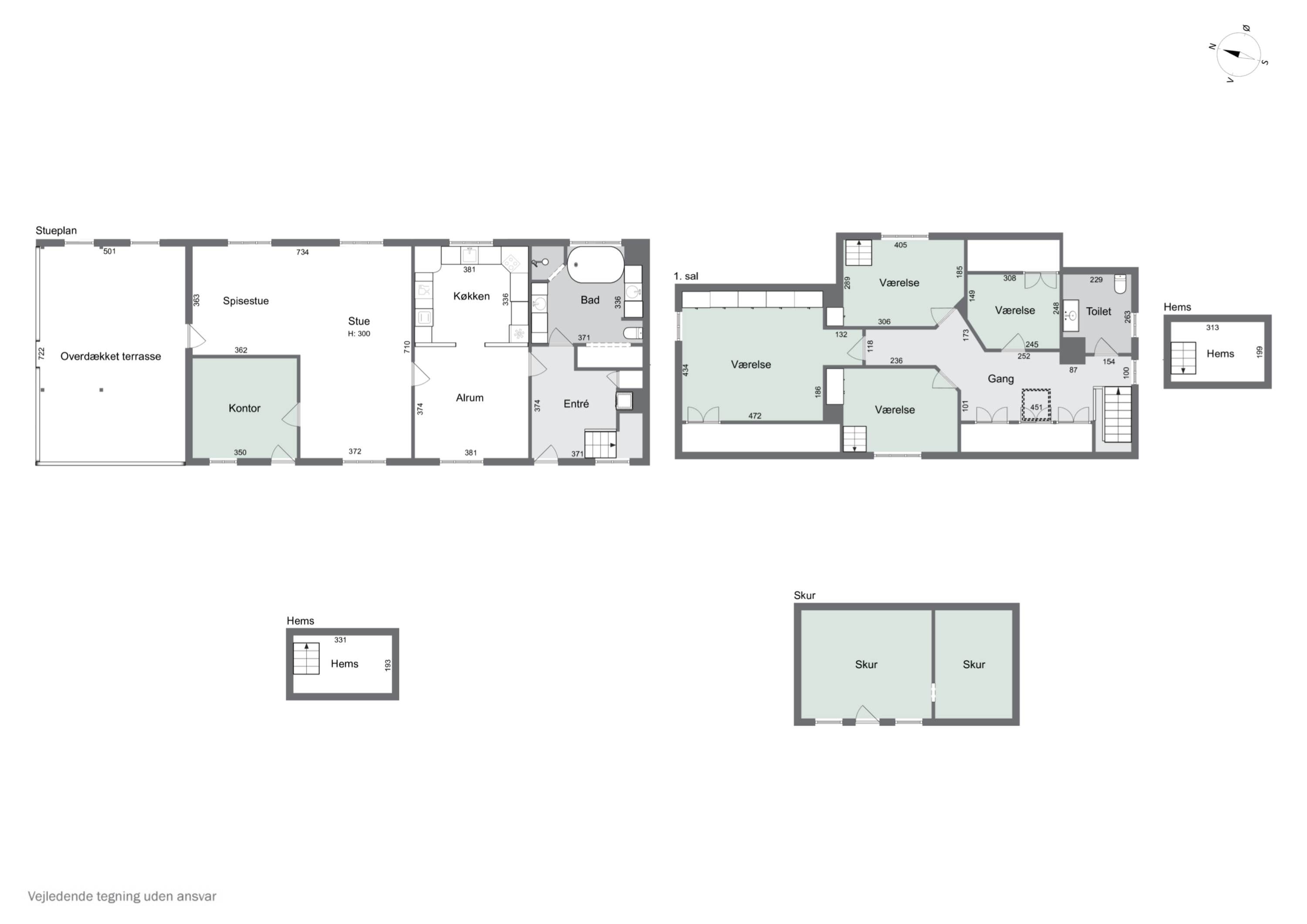 Plantegninger billede af Skovendevej 5, 9750 Østervrå