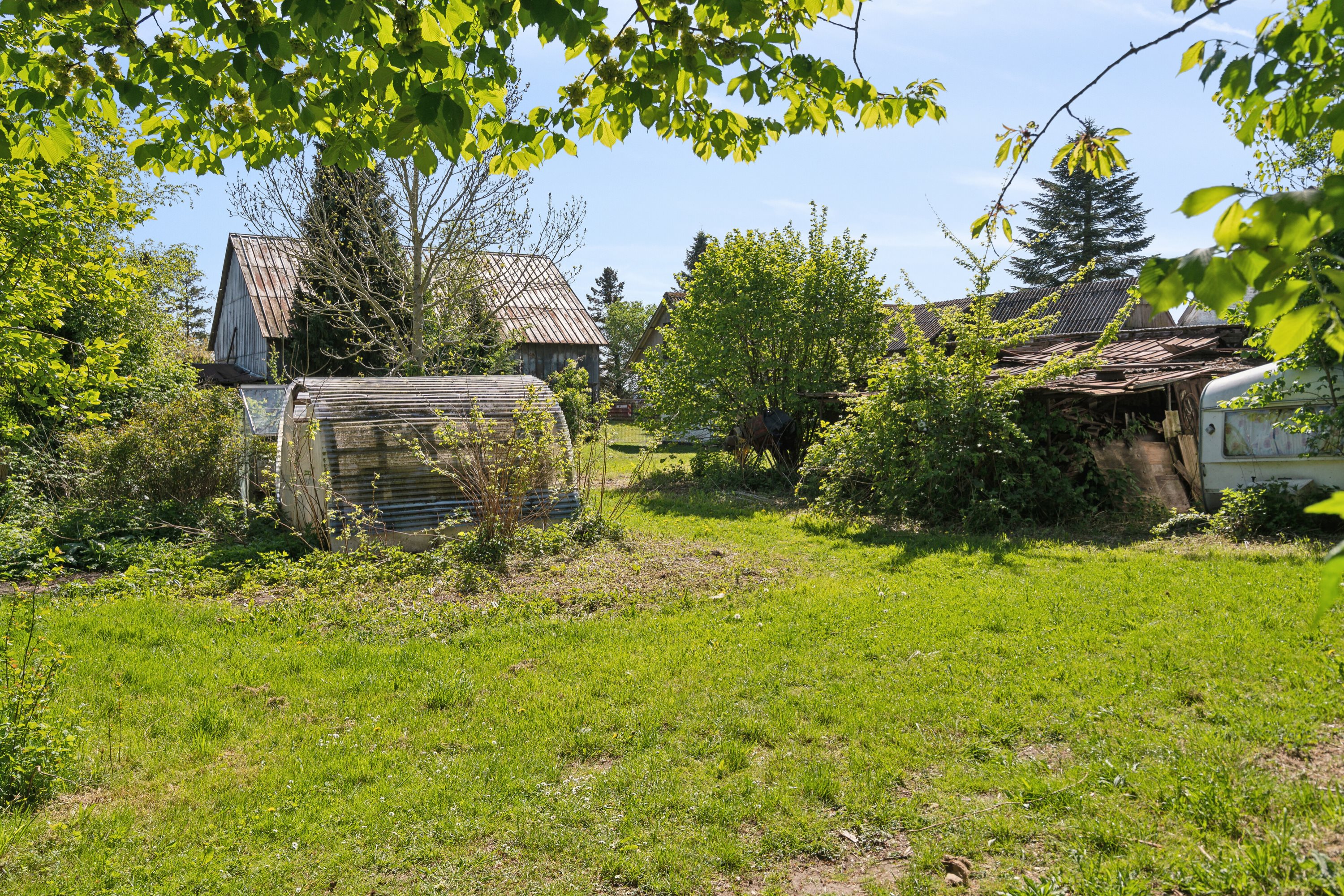 Fremhævet set fra haven billede i fuldskærmstilstand. Billede af Fjellerupvej 23, Fjellerup, 5463 Harndrup