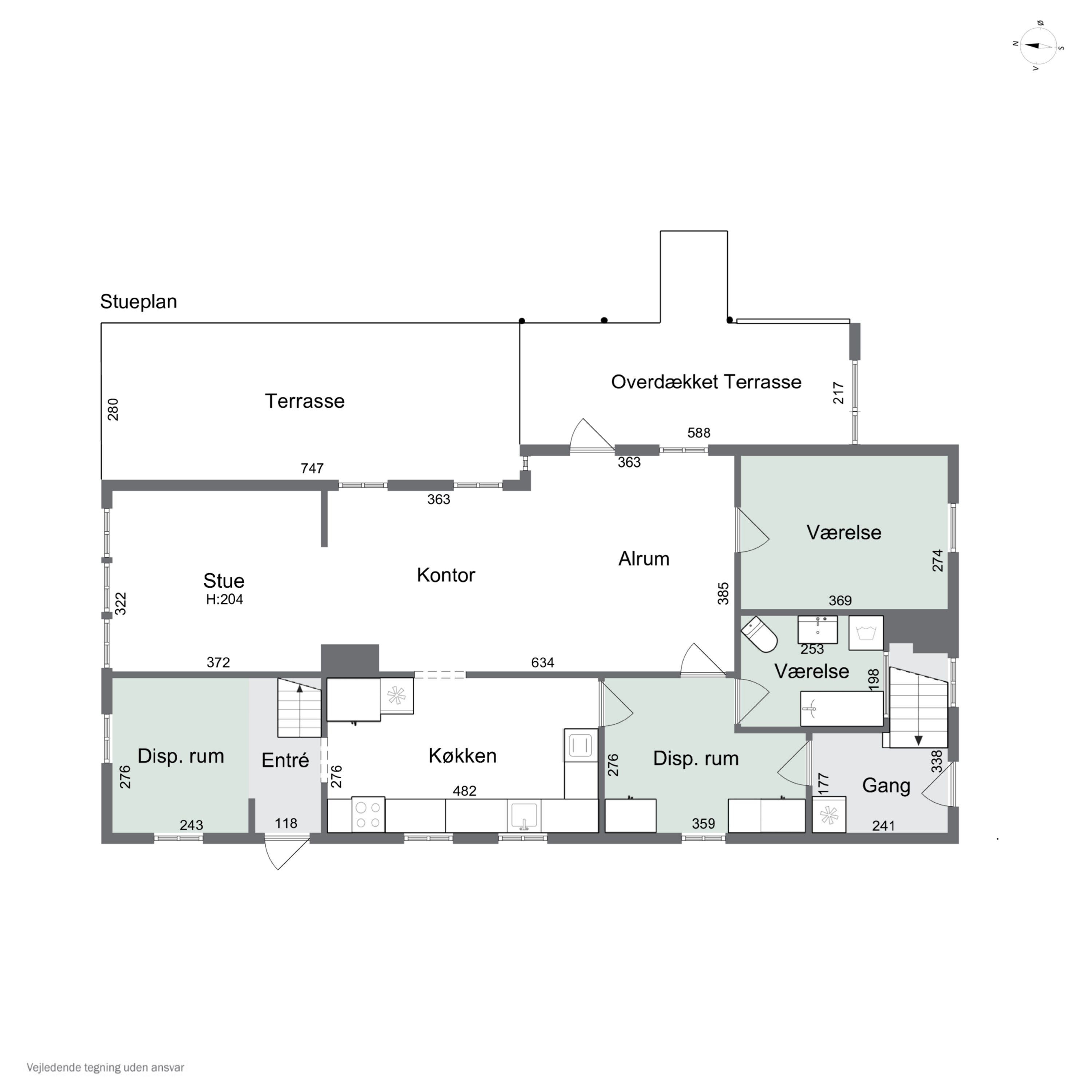Plantegninger billede af Fjellerupvej 23, Fjellerup, 5463 Harndrup