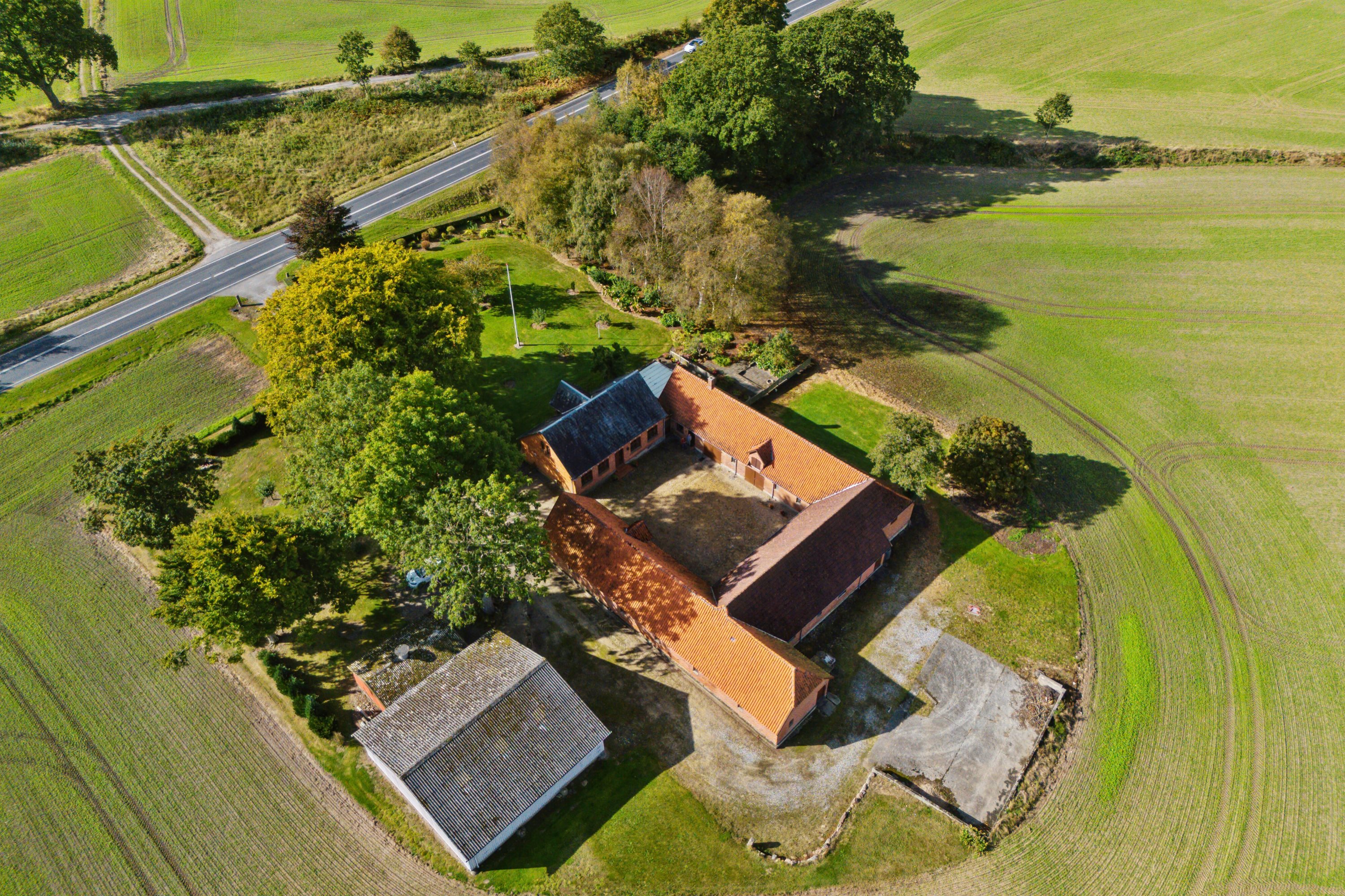 Fremhævet luftfoto billede i fuldskærmstilstand. Billede af Rugårdsvej 615, en del heraf, Trøstrup, 5210 Odense NV