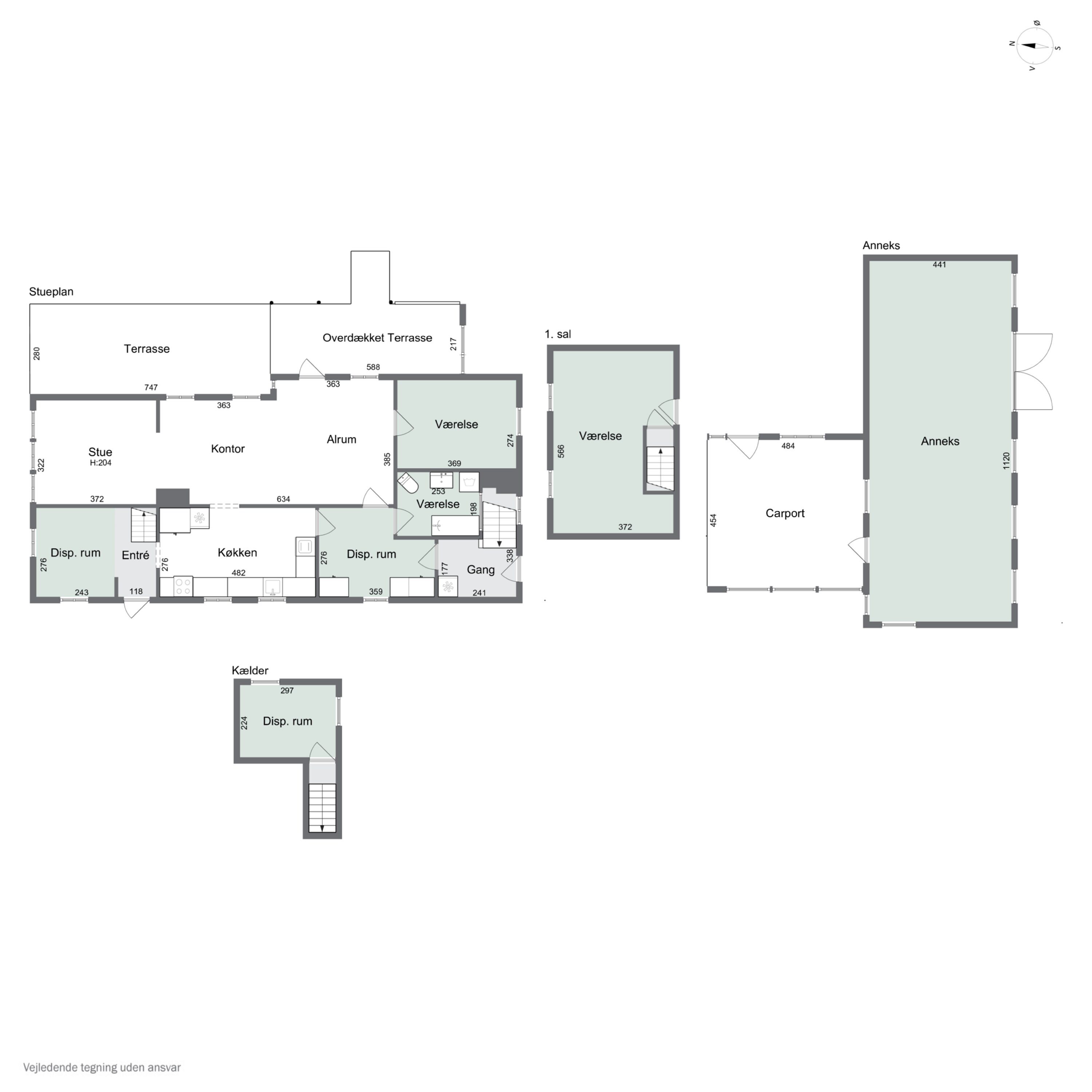 Plantegninger billede af Fjellerupvej 23, Fjellerup, 5463 Harndrup