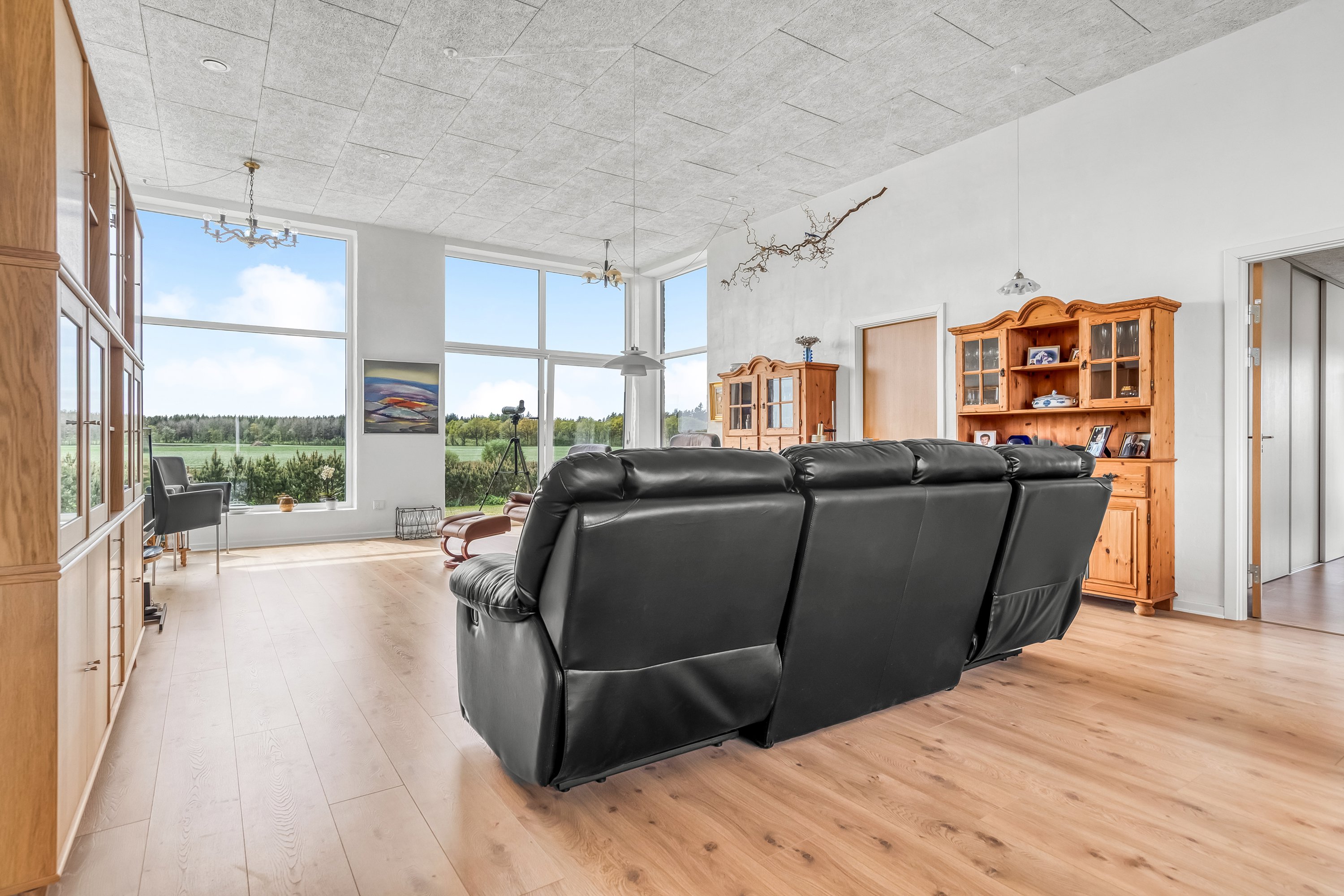 Fremhævet stue billede i fuldskærmstilstand. Billede af Sognstrupvej 21, Nr Felding, 7500 Holstebro