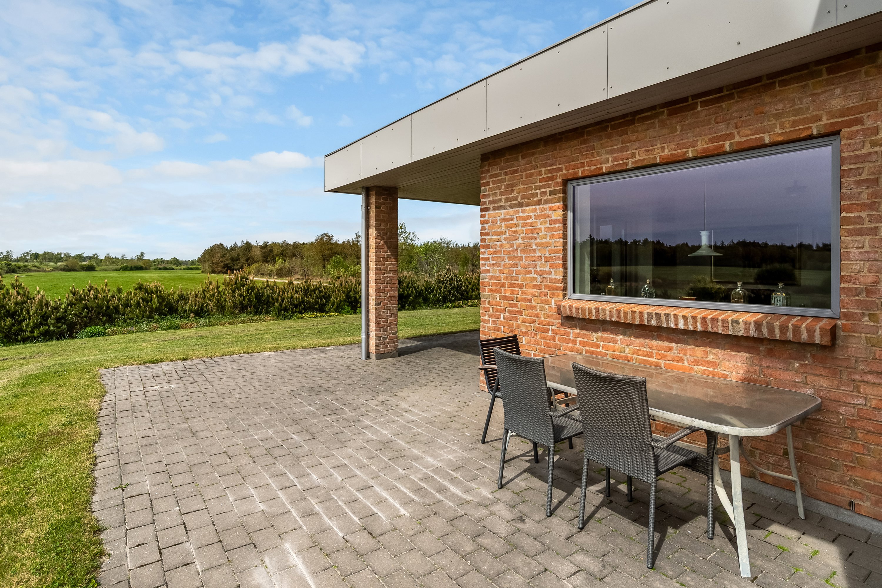 Fremhævet terrasse billede i fuldskærmstilstand. Billede af Sognstrupvej 21, Nr Felding, 7500 Holstebro