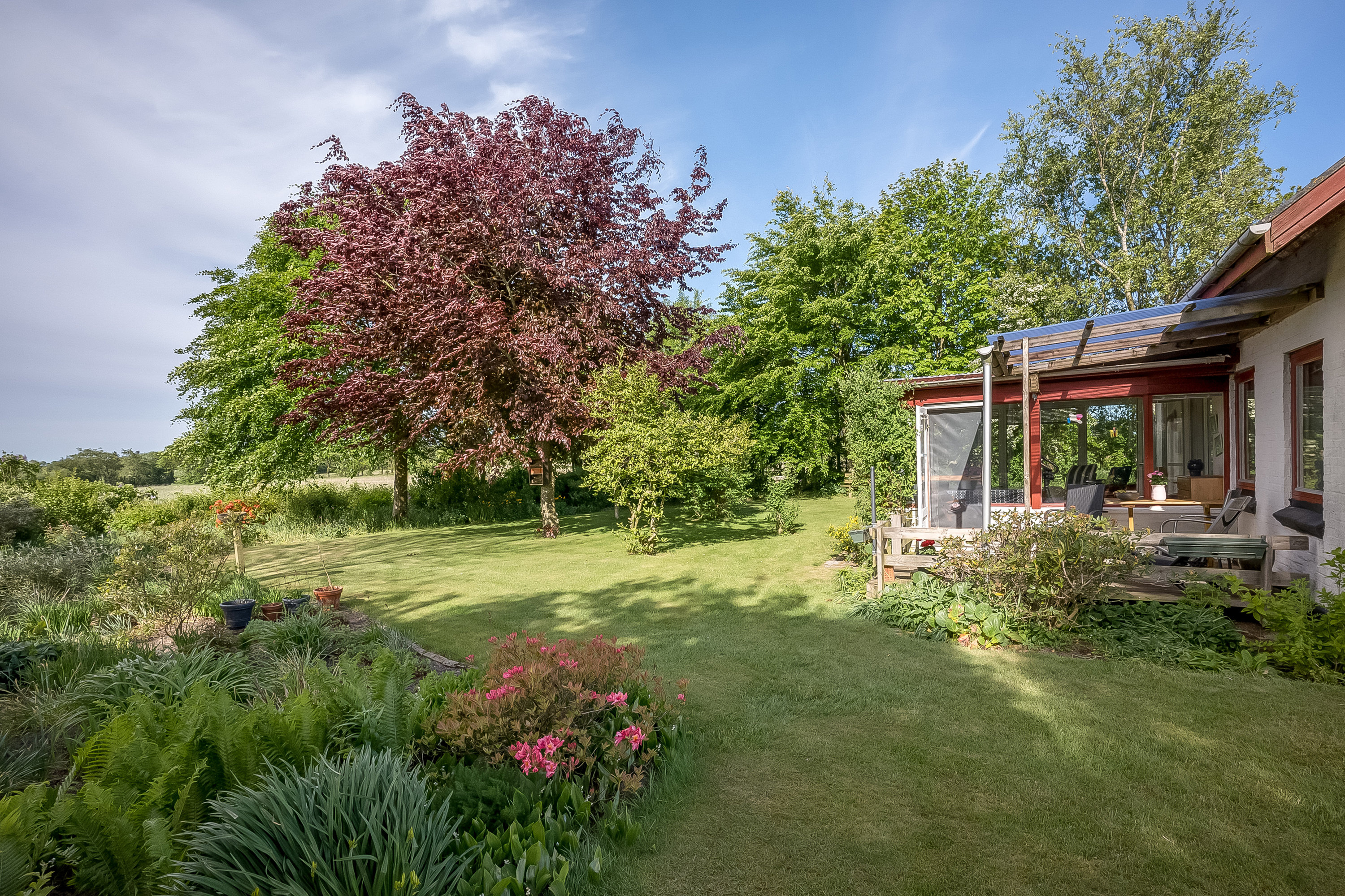 Fremhævet have billede i fuldskærmstilstand. Billede af Ormstrupvej 8, Idom, 7500 Holstebro