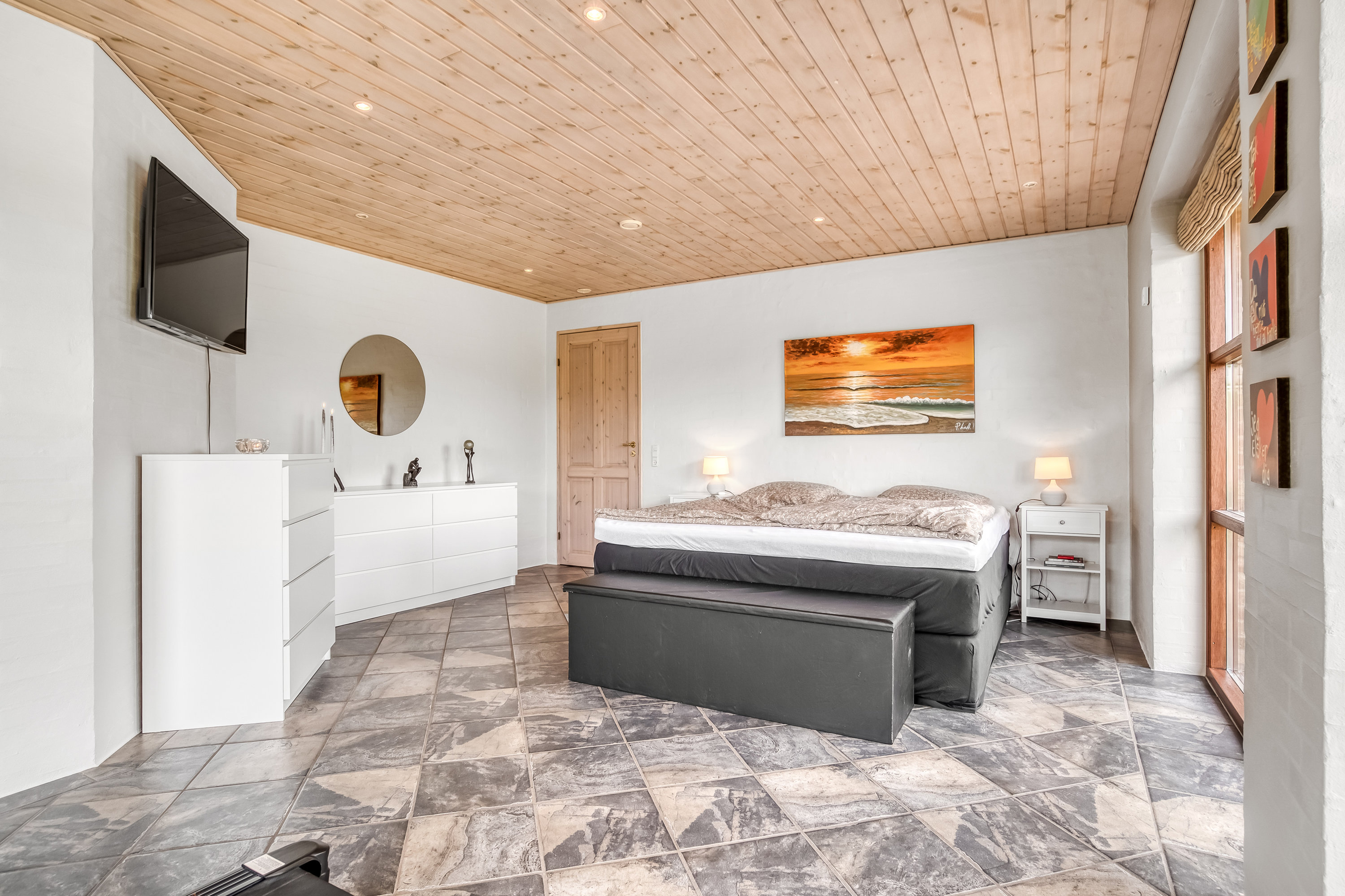 Fremhævet soveværelse billede i fuldskærmstilstand. Billede af Birkemosevej 10, Karstoft, 6933 Kibæk