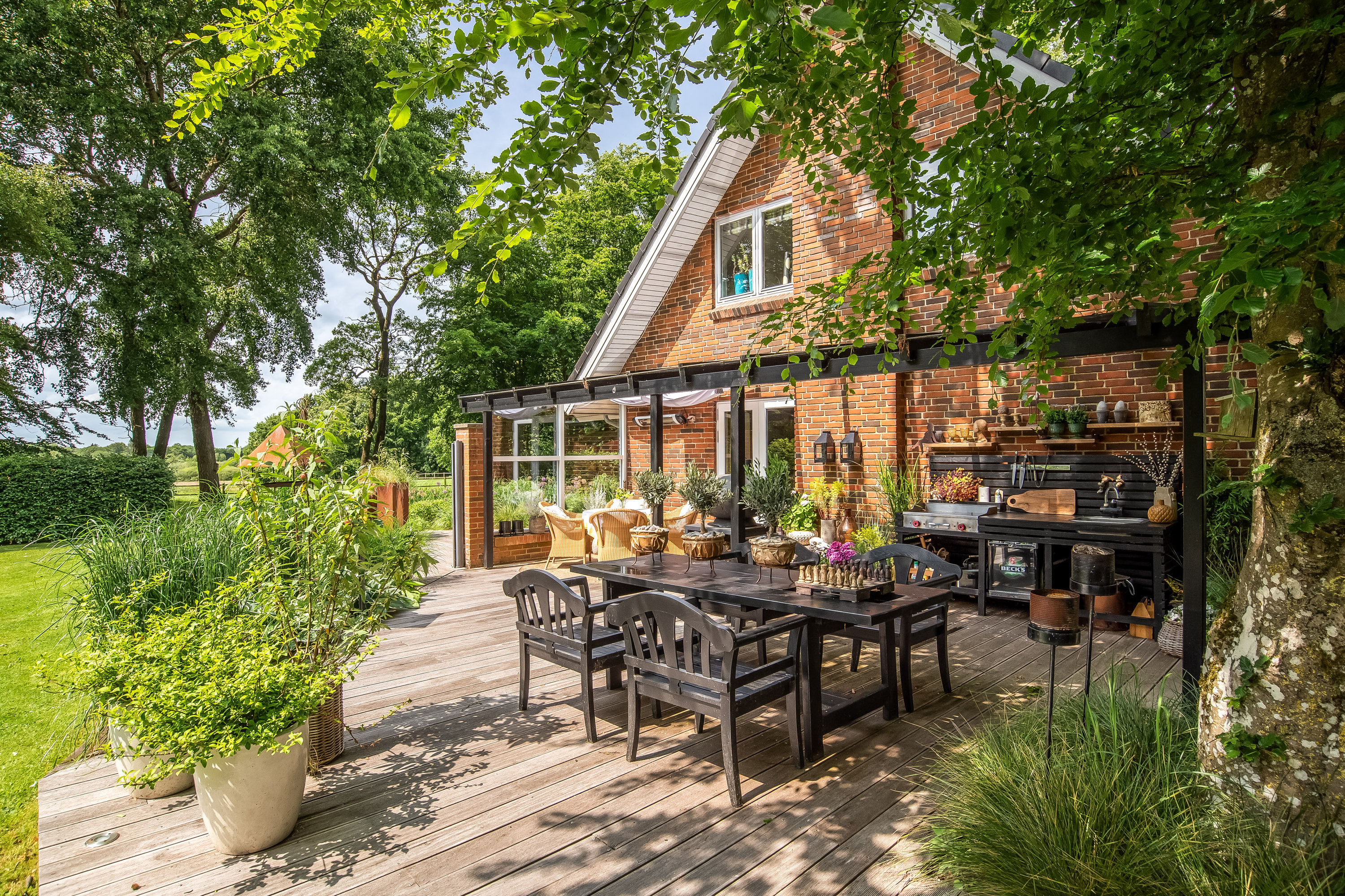 Fremhævet terrasse billede i fuldskærmstilstand. Billede af Egebjergvej 32B, Vridsted, 7800 Skive