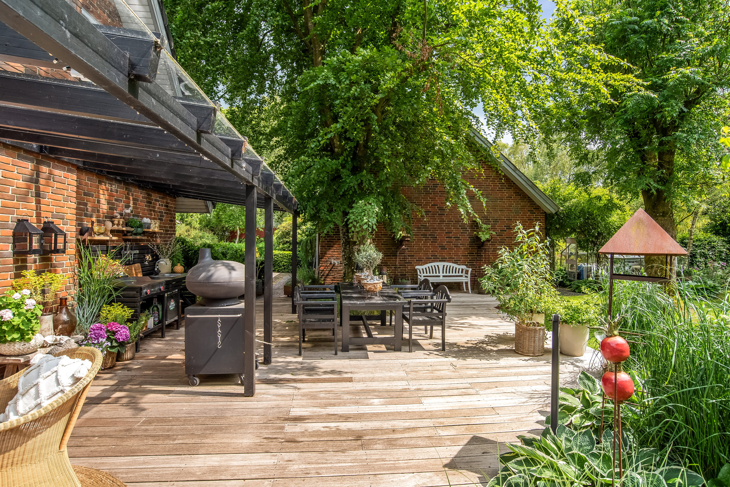 Fremhævet terrasse billede i fuldskærmstilstand. Billede af Egebjergvej 32B, Vridsted, 7800 Skive