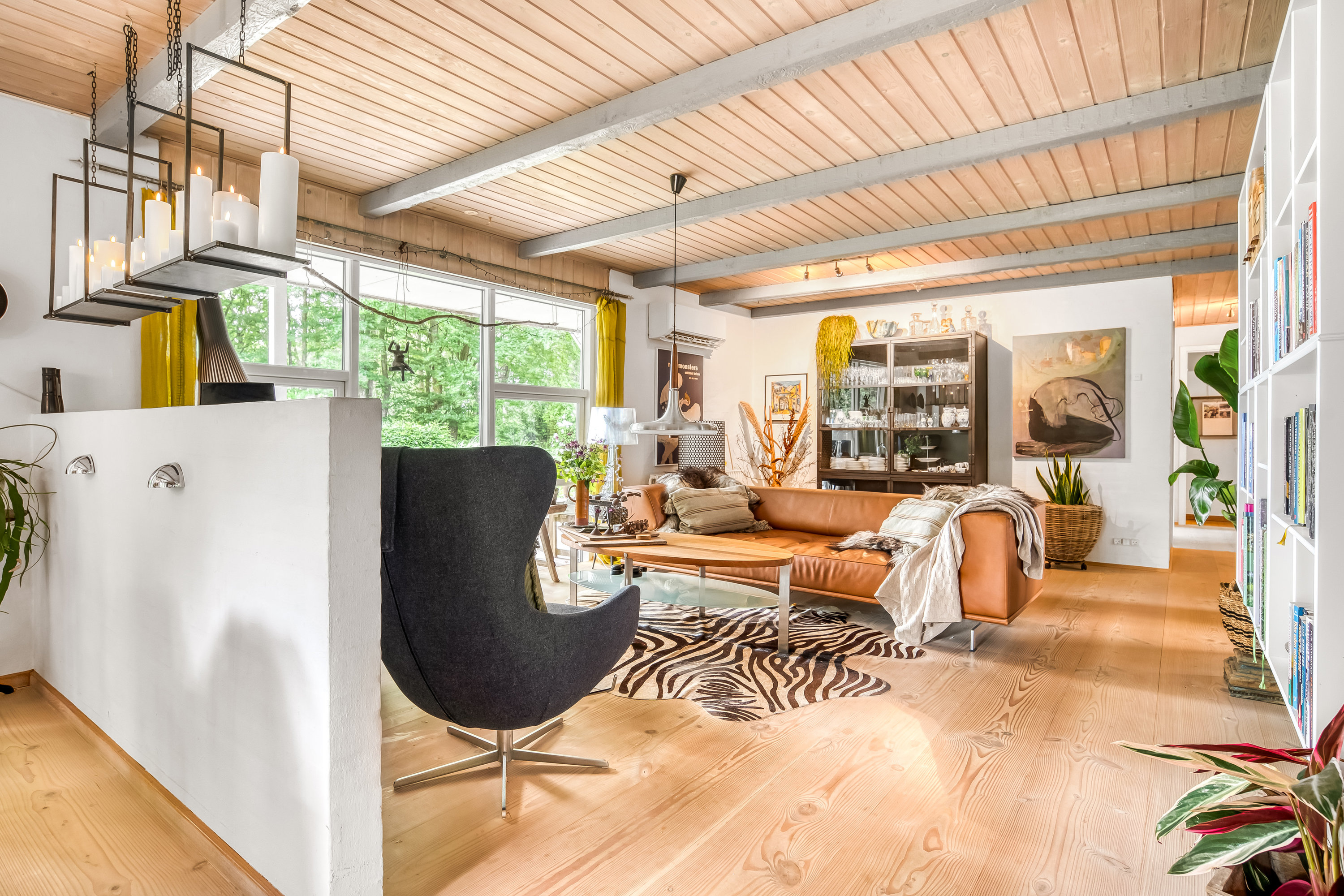 Fremhævet stue billede i fuldskærmstilstand. Billede af Egebjergvej 32B, Vridsted, 7800 Skive