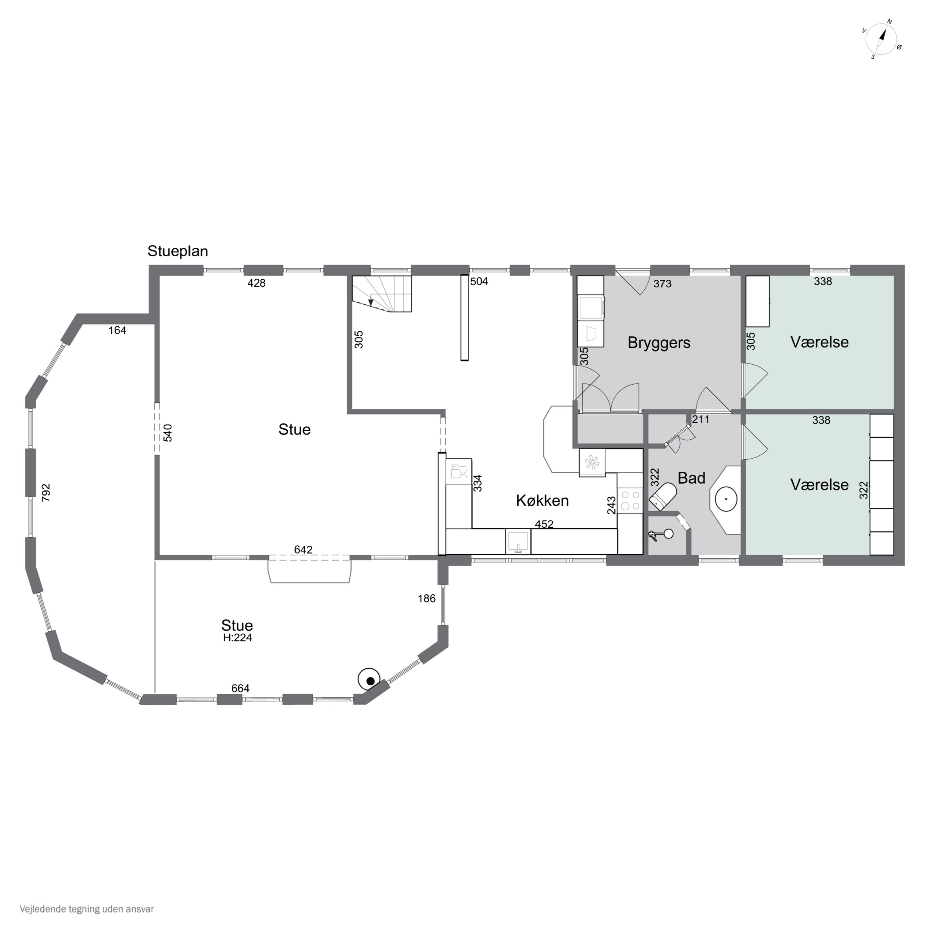 Plantegninger billede af Knøsvej 9, Lyngså, 9300 Sæby