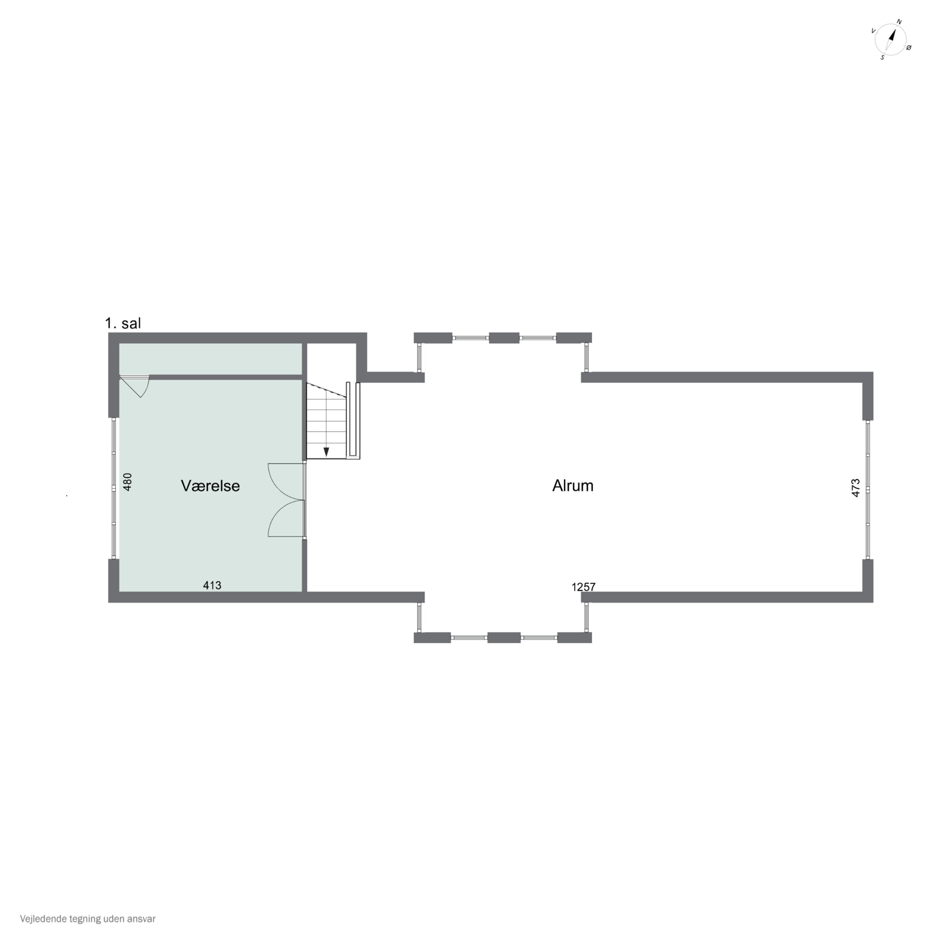 Plantegninger billede af Knøsvej 9, Lyngså, 9300 Sæby