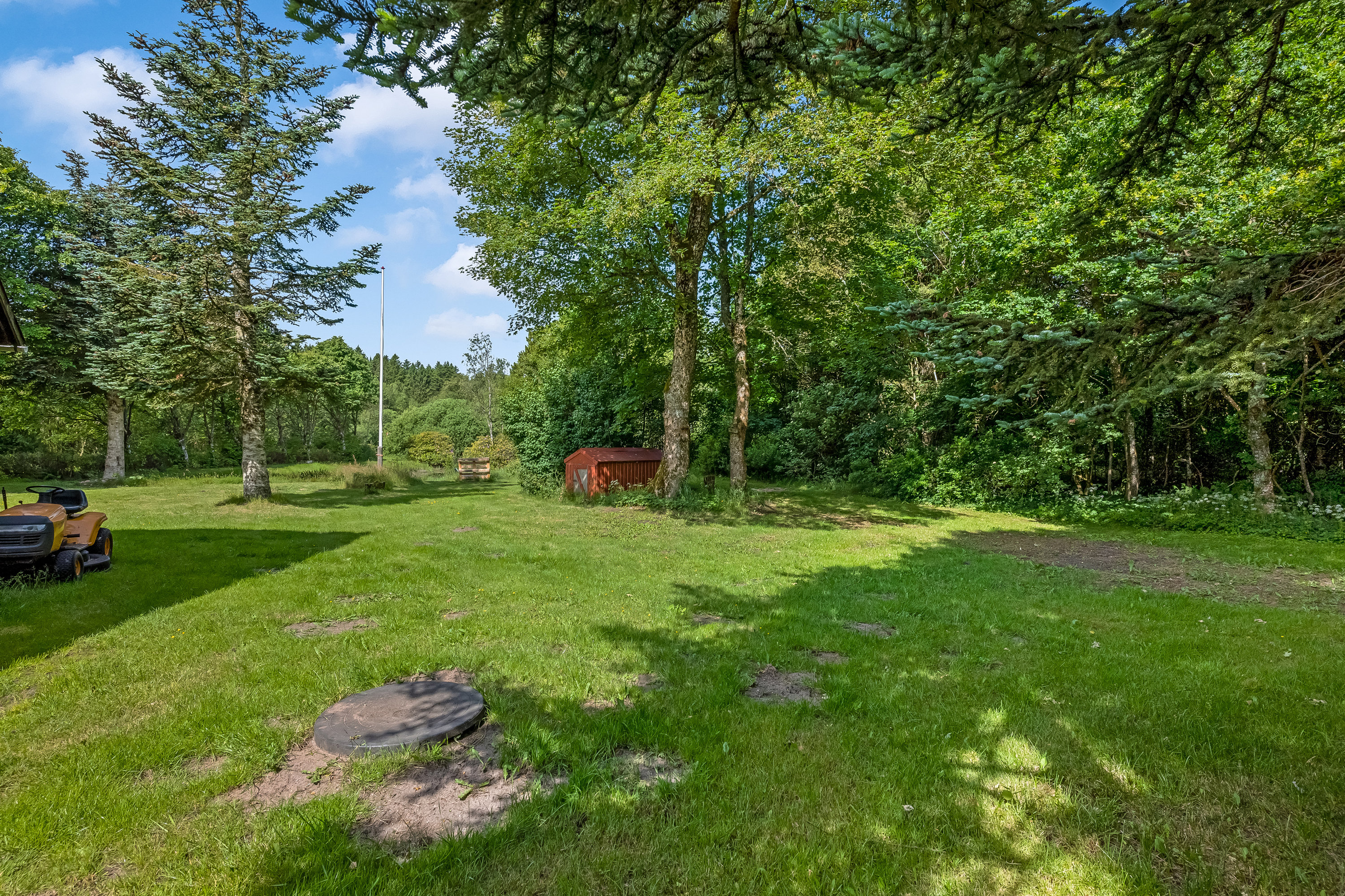 Fremhævet have billede i fuldskærmstilstand. Billede af Ormstrupvej 12, Idom, 7500 Holstebro