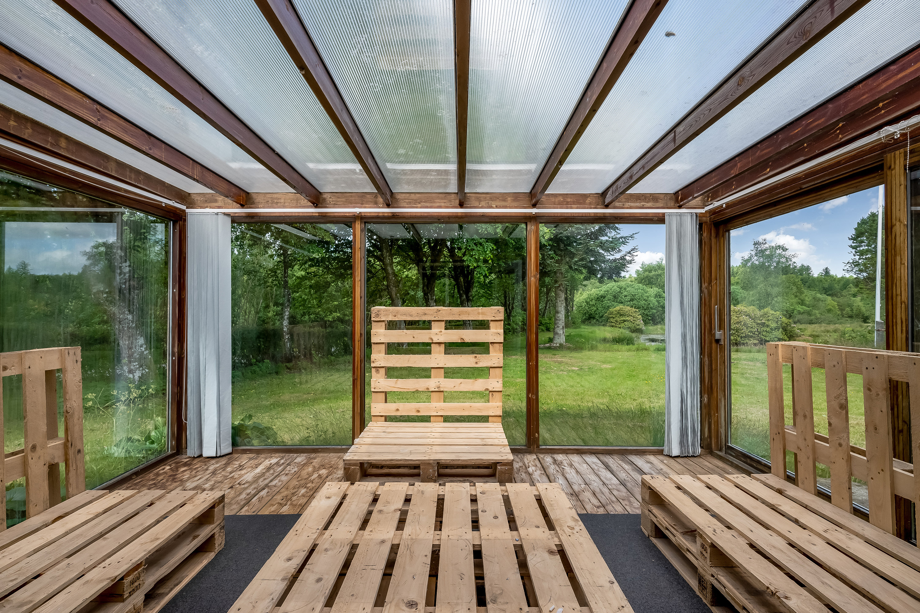 Fremhævet udestue billede i fuldskærmstilstand. Billede af Ormstrupvej 12, Idom, 7500 Holstebro