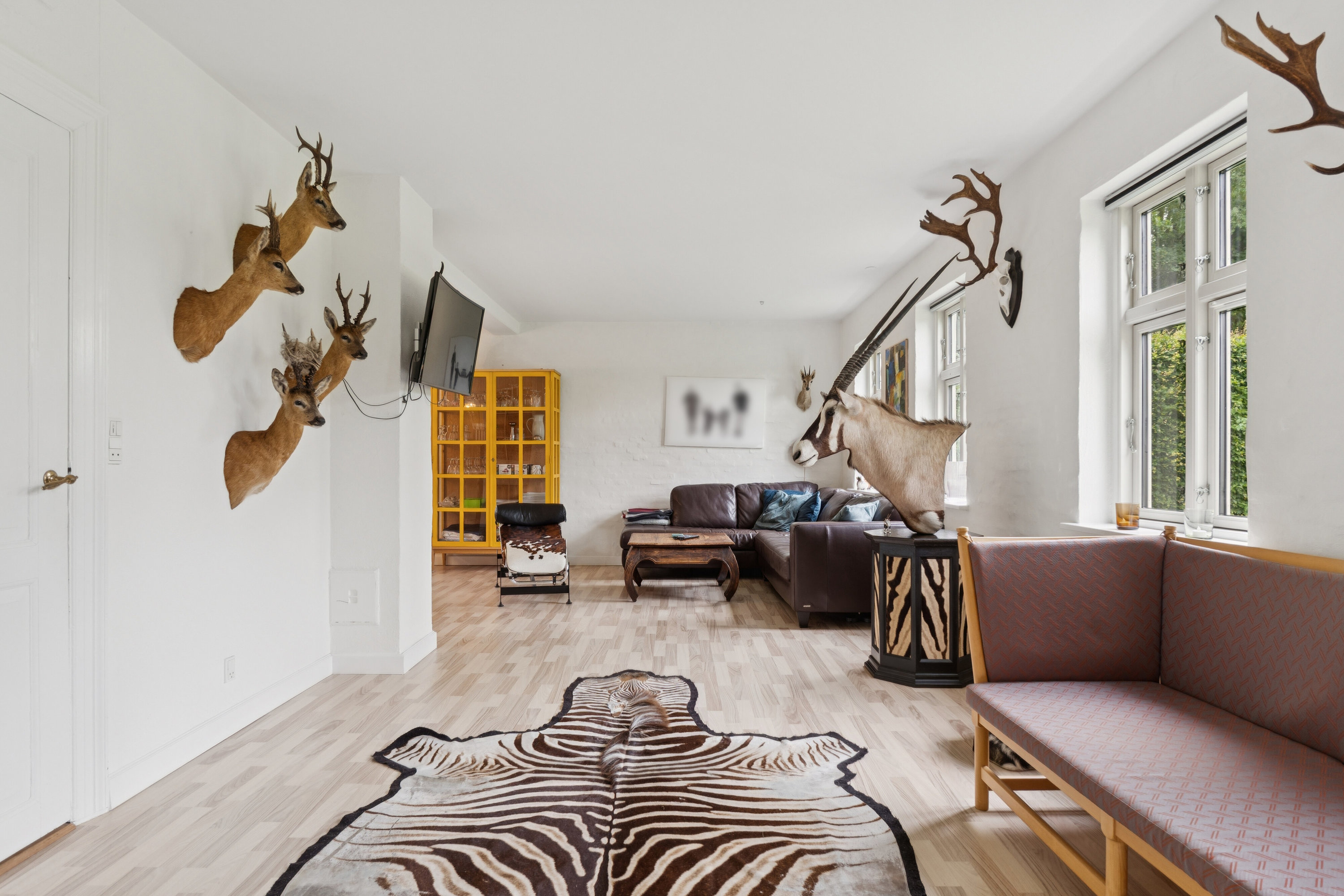 Fremhævet stue billede i fuldskærmstilstand. Billede af Svanningehuse 30, Diernæs, 5600 Faaborg