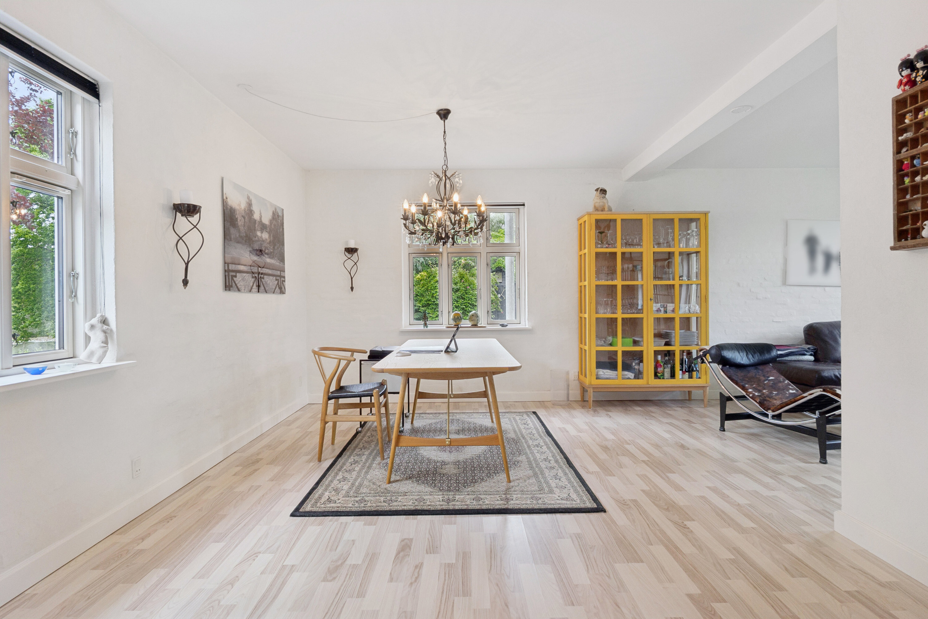 Fremhævet spisestue billede i fuldskærmstilstand. Billede af Svanningehuse 30, Diernæs, 5600 Faaborg