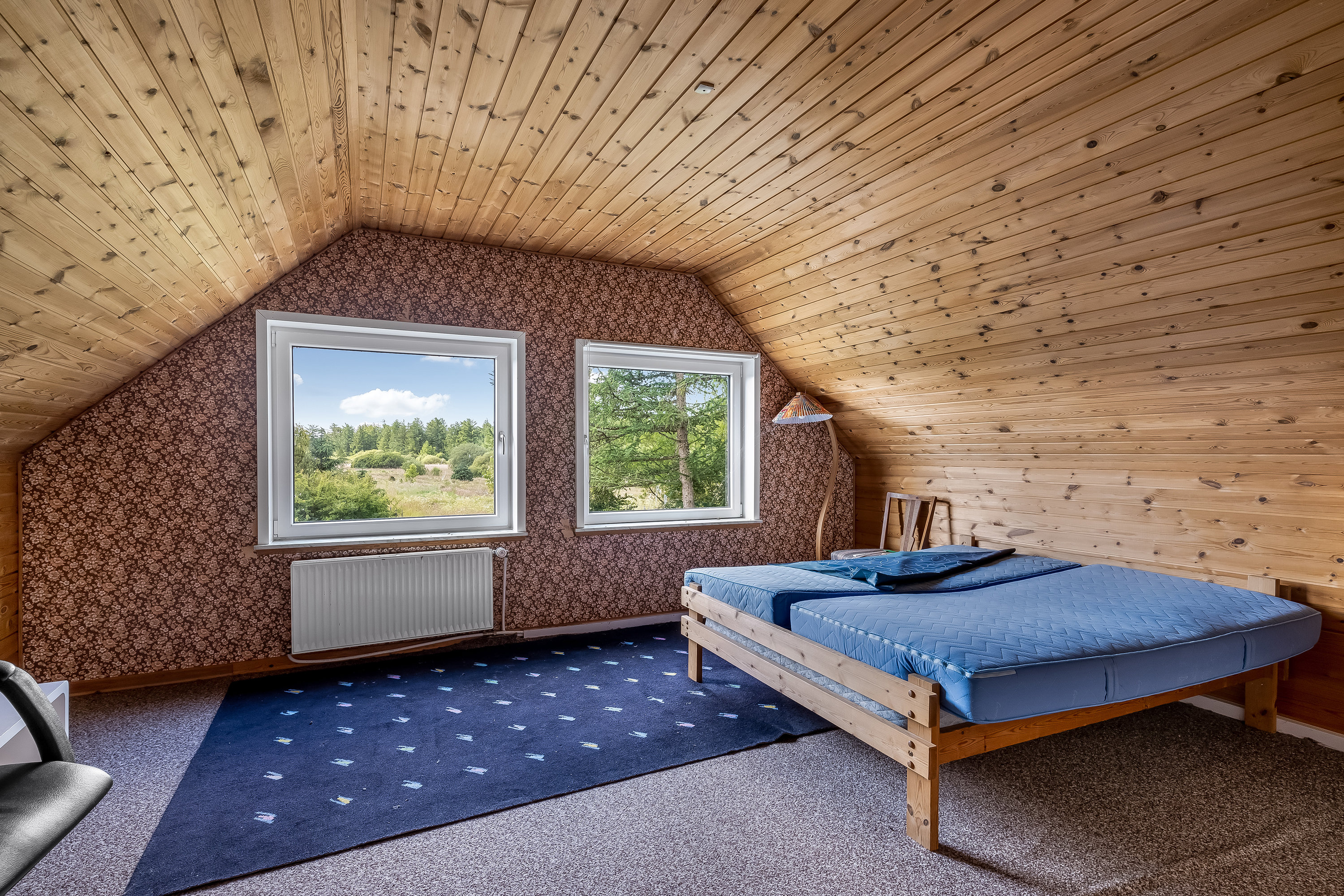 Fremhævet soveværelse billede i fuldskærmstilstand. Billede af Ormstrupvej 12, Idom, 7500 Holstebro