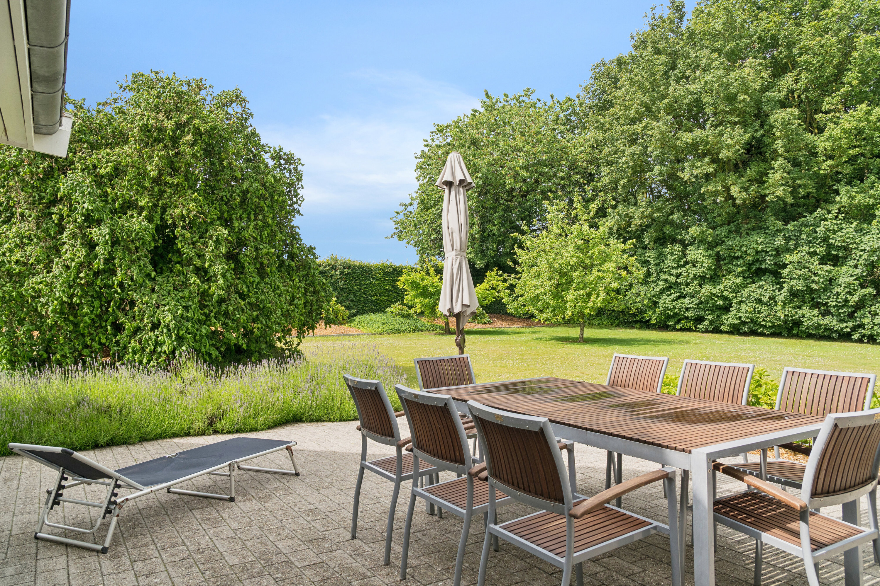 Fremhævet terrasse billede i fuldskærmstilstand. Billede af Svanningehuse 30, Diernæs, 5600 Faaborg