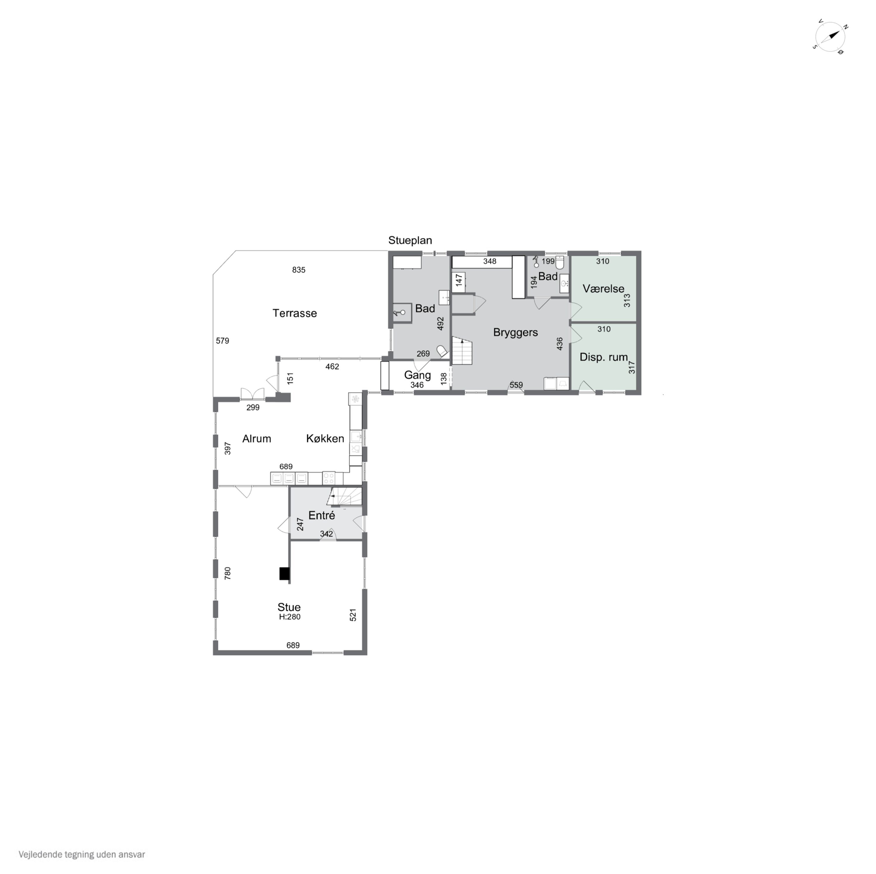 Plantegninger billede af Svanningehuse 30, Diernæs, 5600 Faaborg