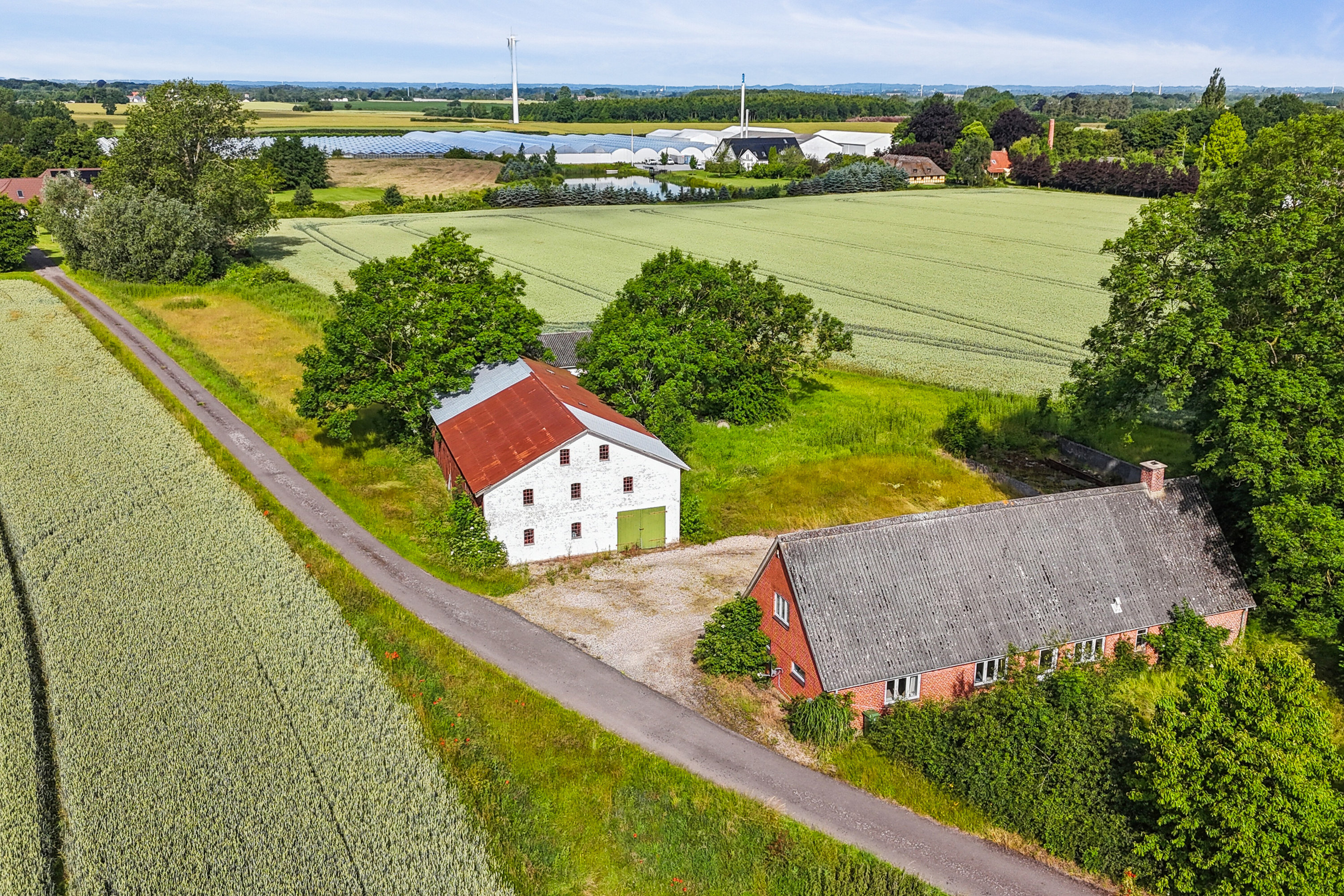 Miniaturebillede 2: luftfoto. Billede af Kirstinebjergvej 27, Årslev, 5792 Årslev