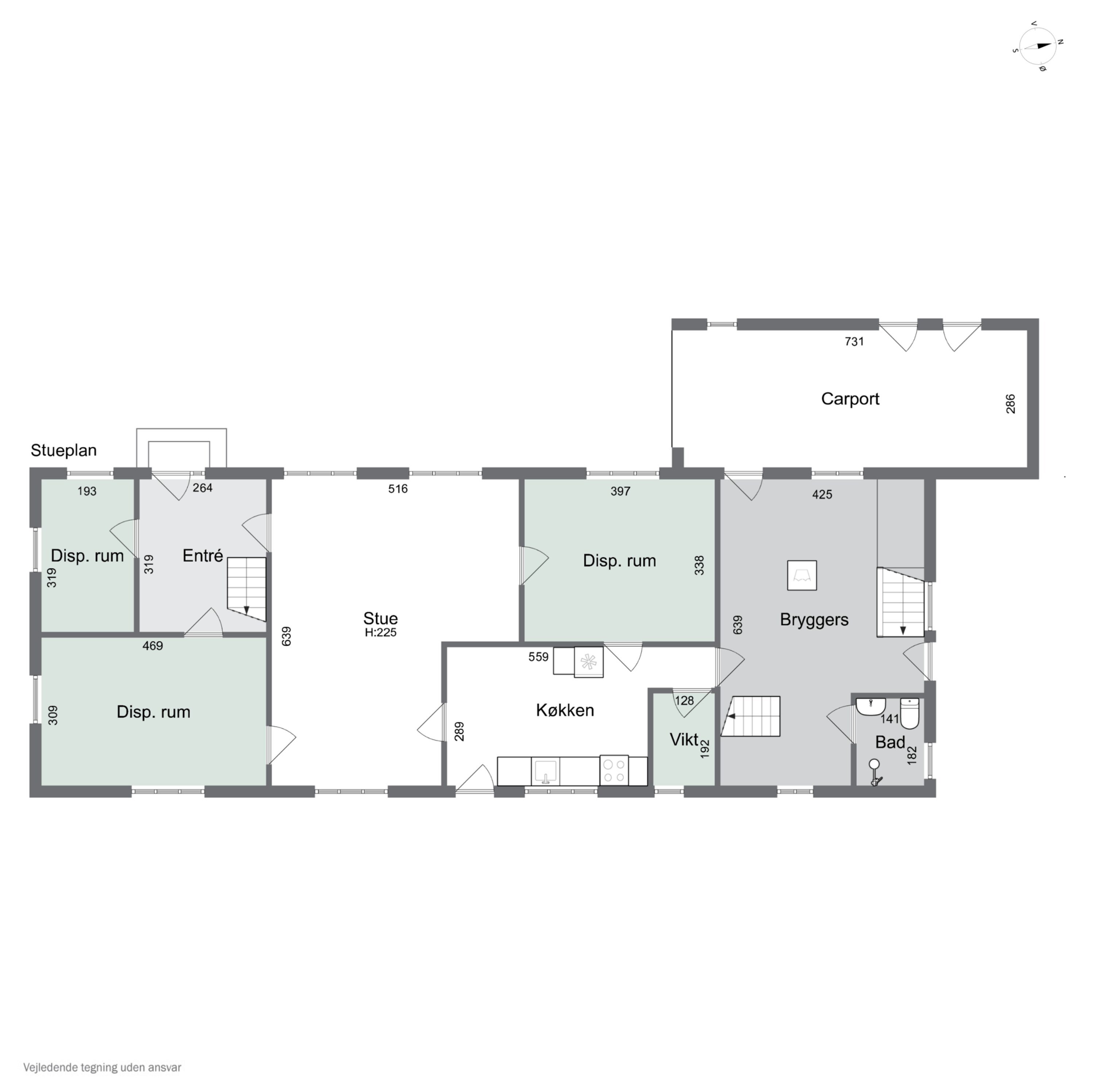 Plantegninger billede af Kirstinebjergvej 27, Årslev, 5792 Årslev