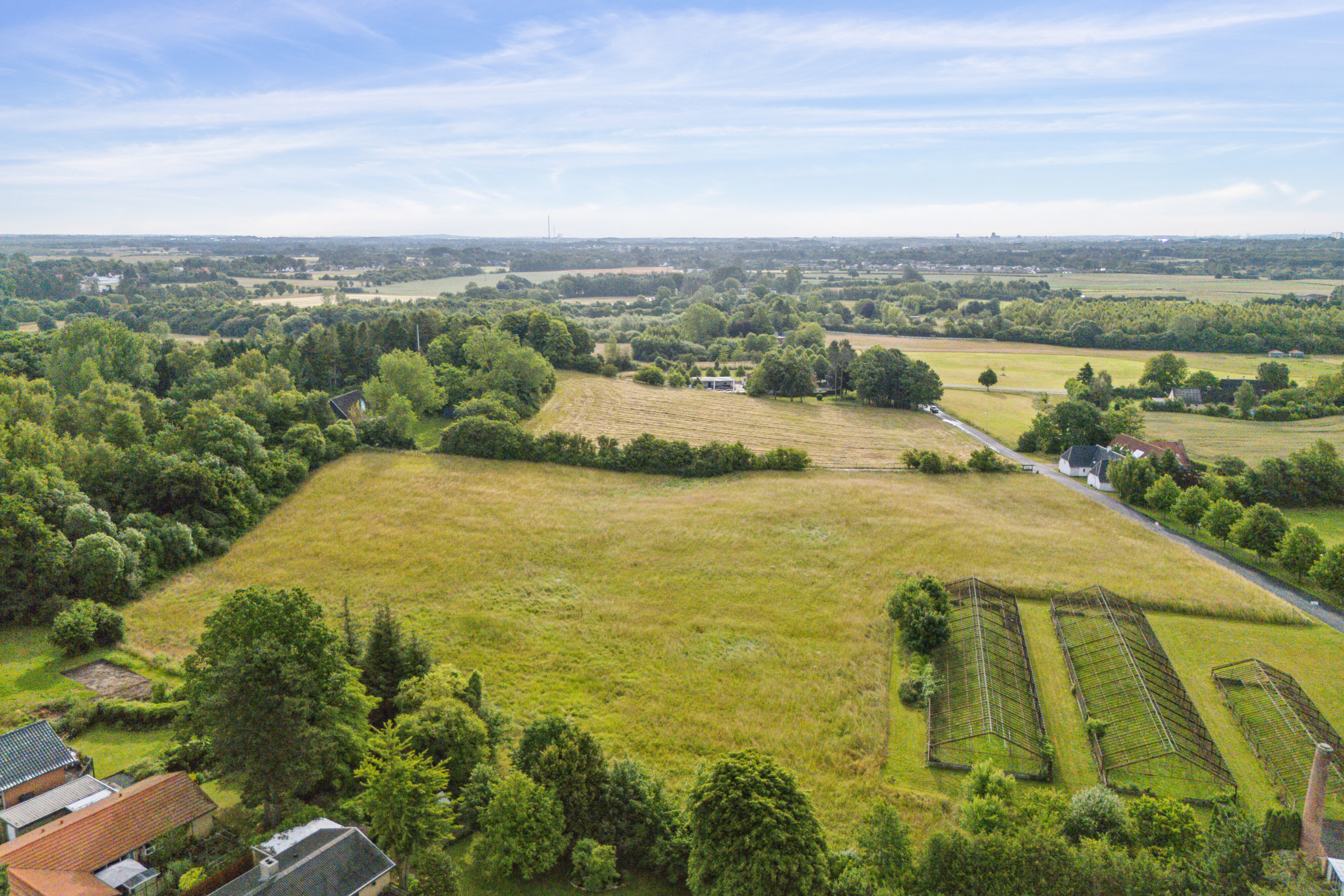 Fremhævet luftfoto billede i fuldskærmstilstand. Billede af Tyrsbjergvej 67, Villestofte, 5210 Odense NV