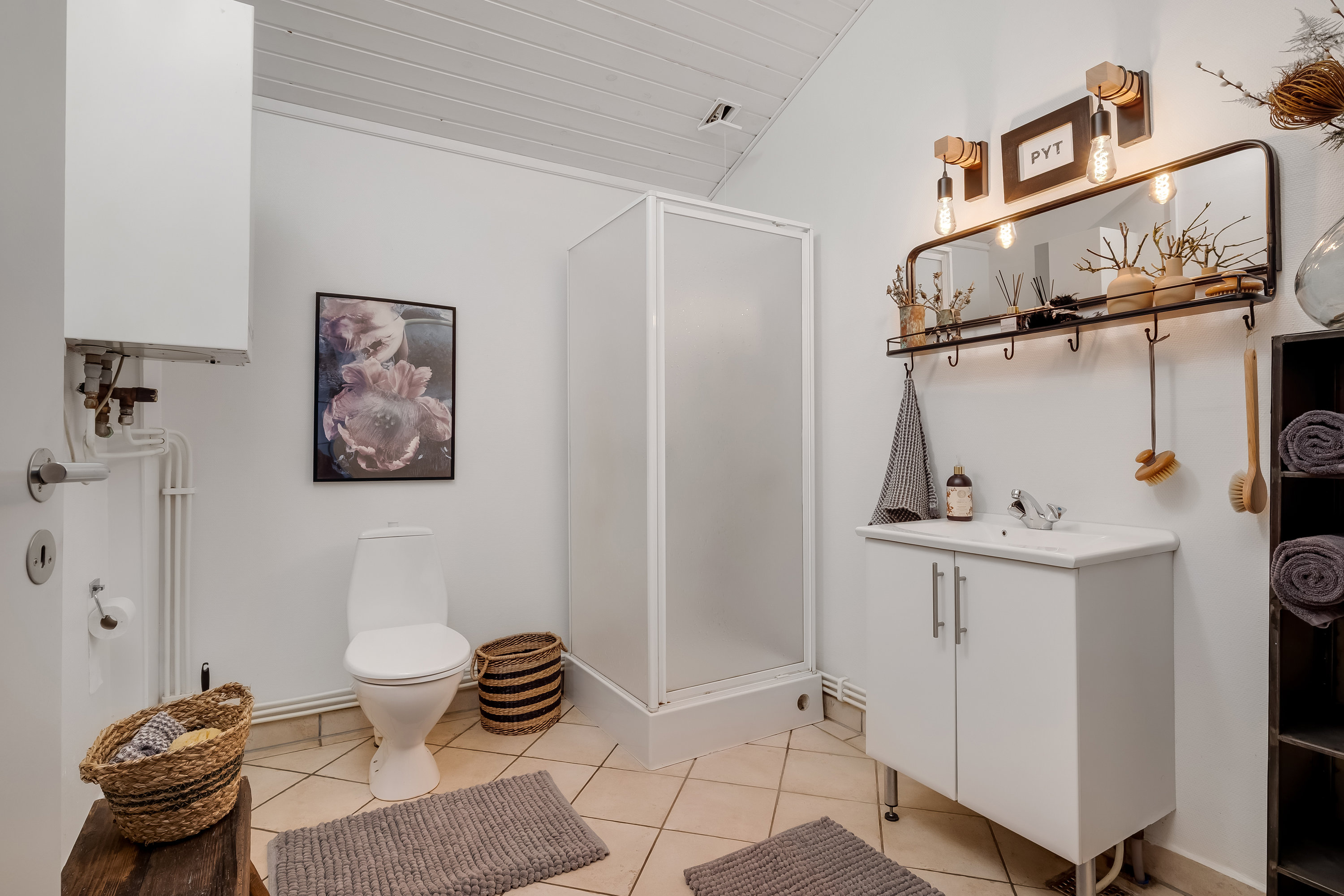 Fremhævet badeværelse billede i fuldskærmstilstand. Billede af Egebjergvej 32B, Vridsted, 7800 Skive