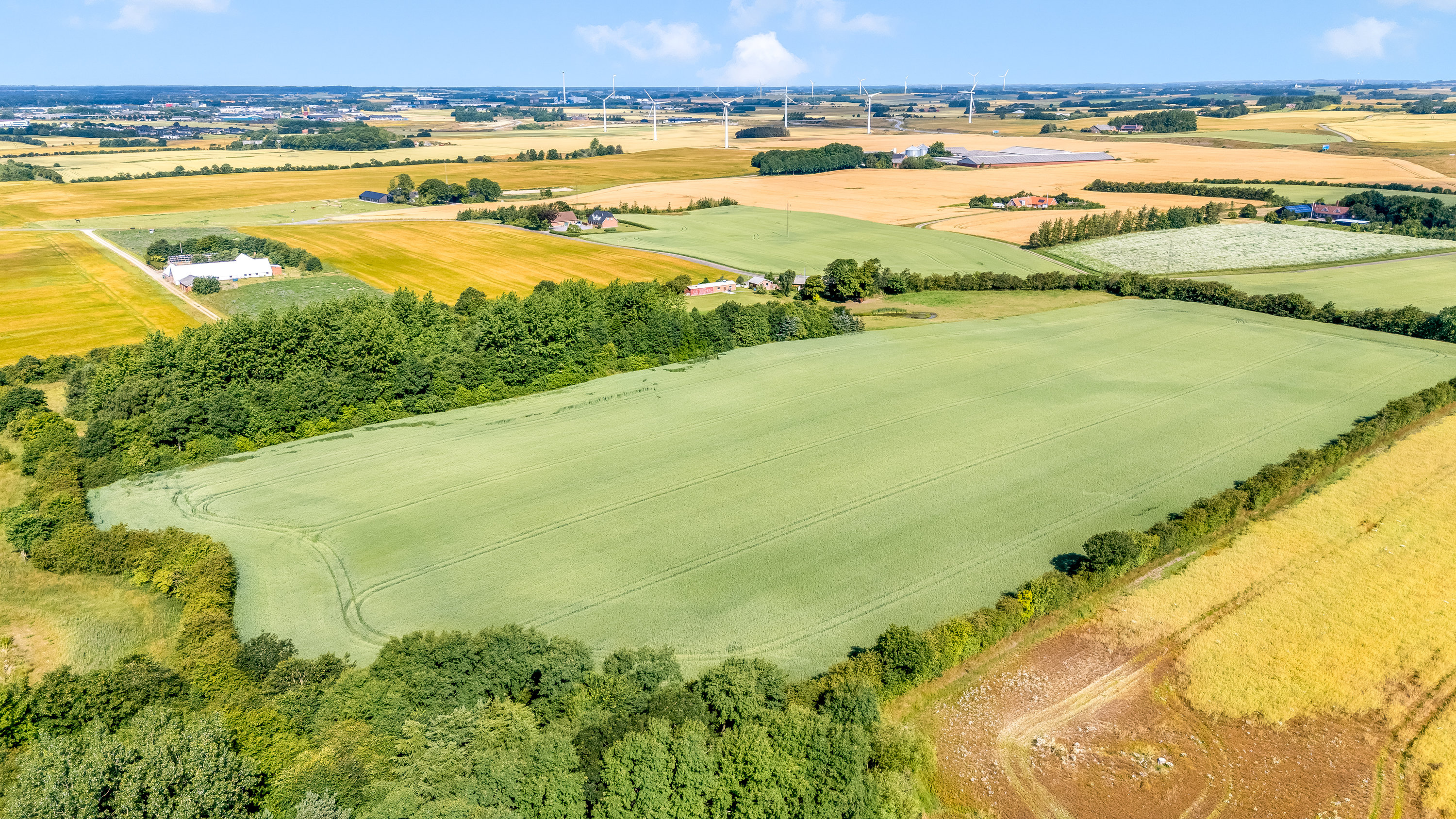 Fremhævet luftfoto billede i fuldskærmstilstand. Billede af Mosebyvej 34, 7500 Holstebro