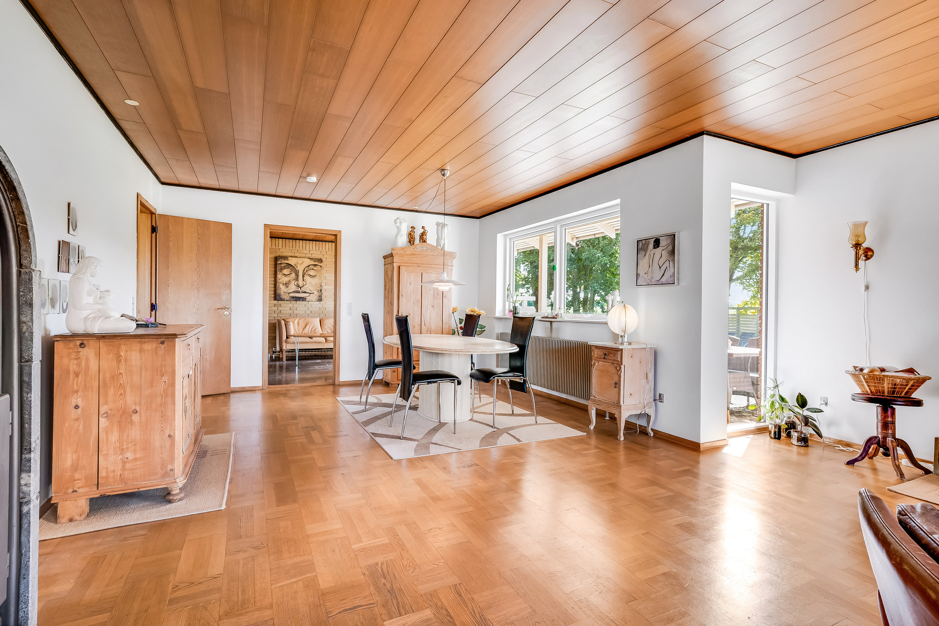 Fremhævet stue billede i fuldskærmstilstand. Billede af Mosebyvej 34, 7500 Holstebro