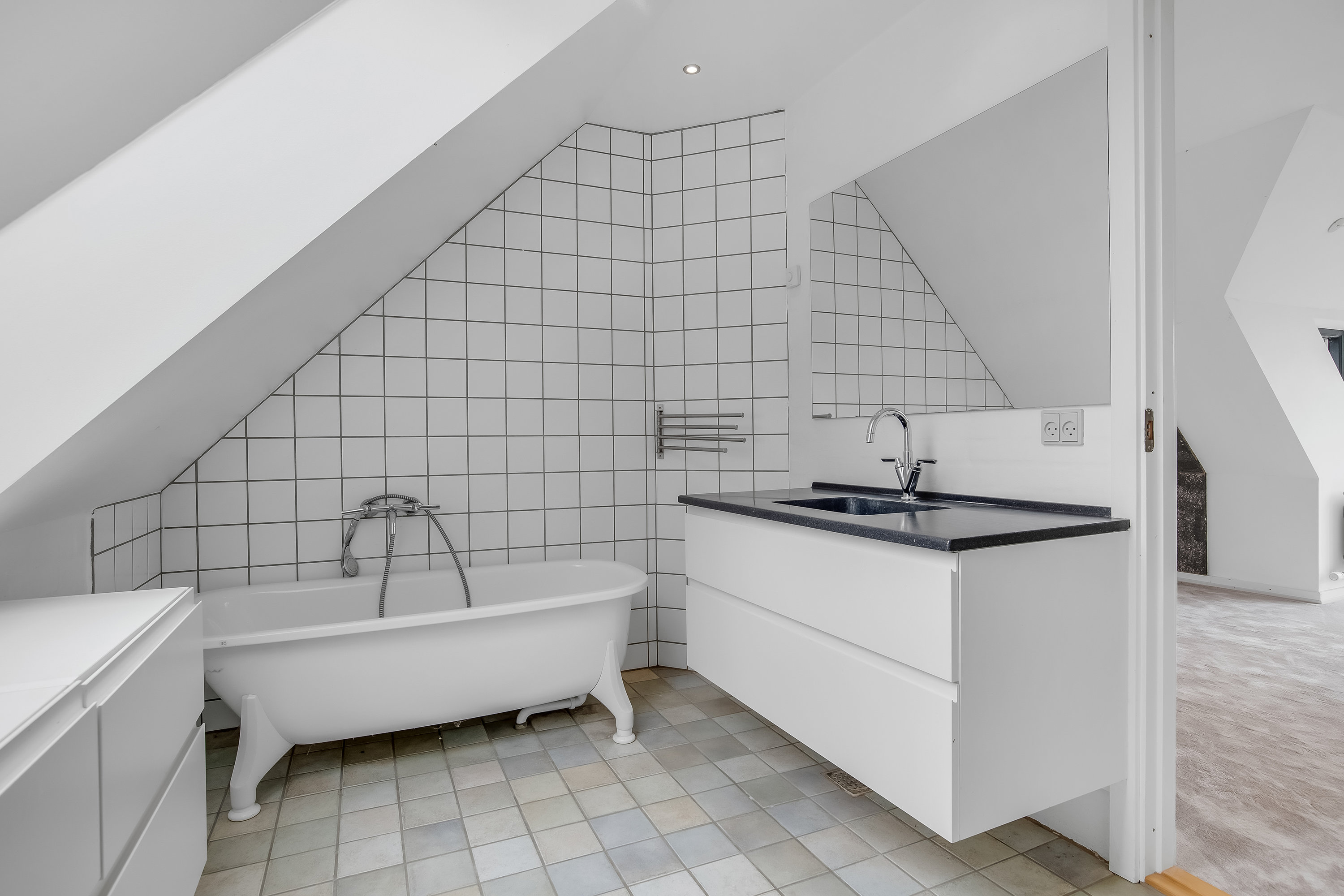 Fremhævet badeværelse billede i fuldskærmstilstand. Billede af Holstebrovej 27, Handbjerg, 7830 Vinderup