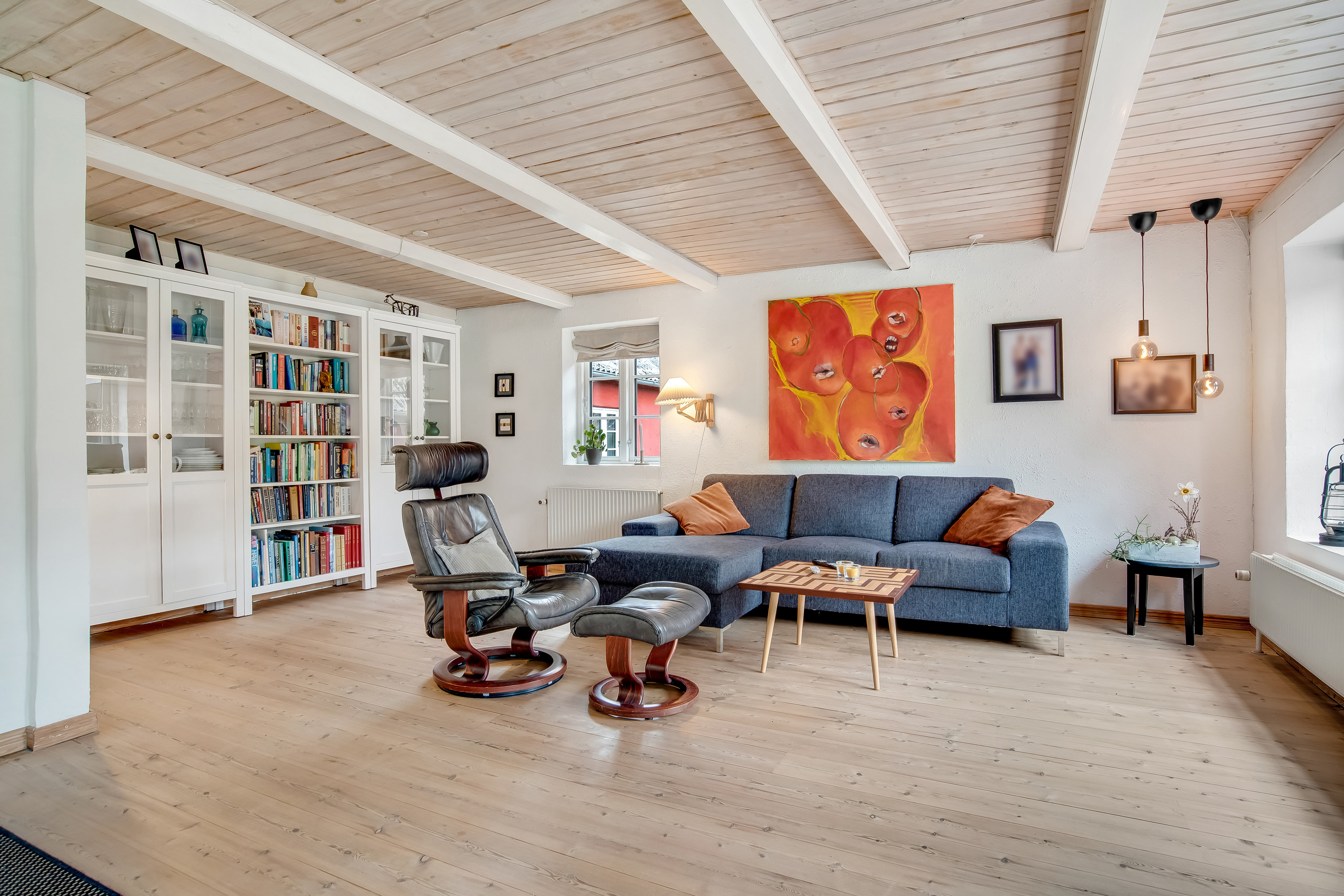 Fremhævet stue billede i fuldskærmstilstand. Billede af Agerfeldvej 17, 7550 Sørvad