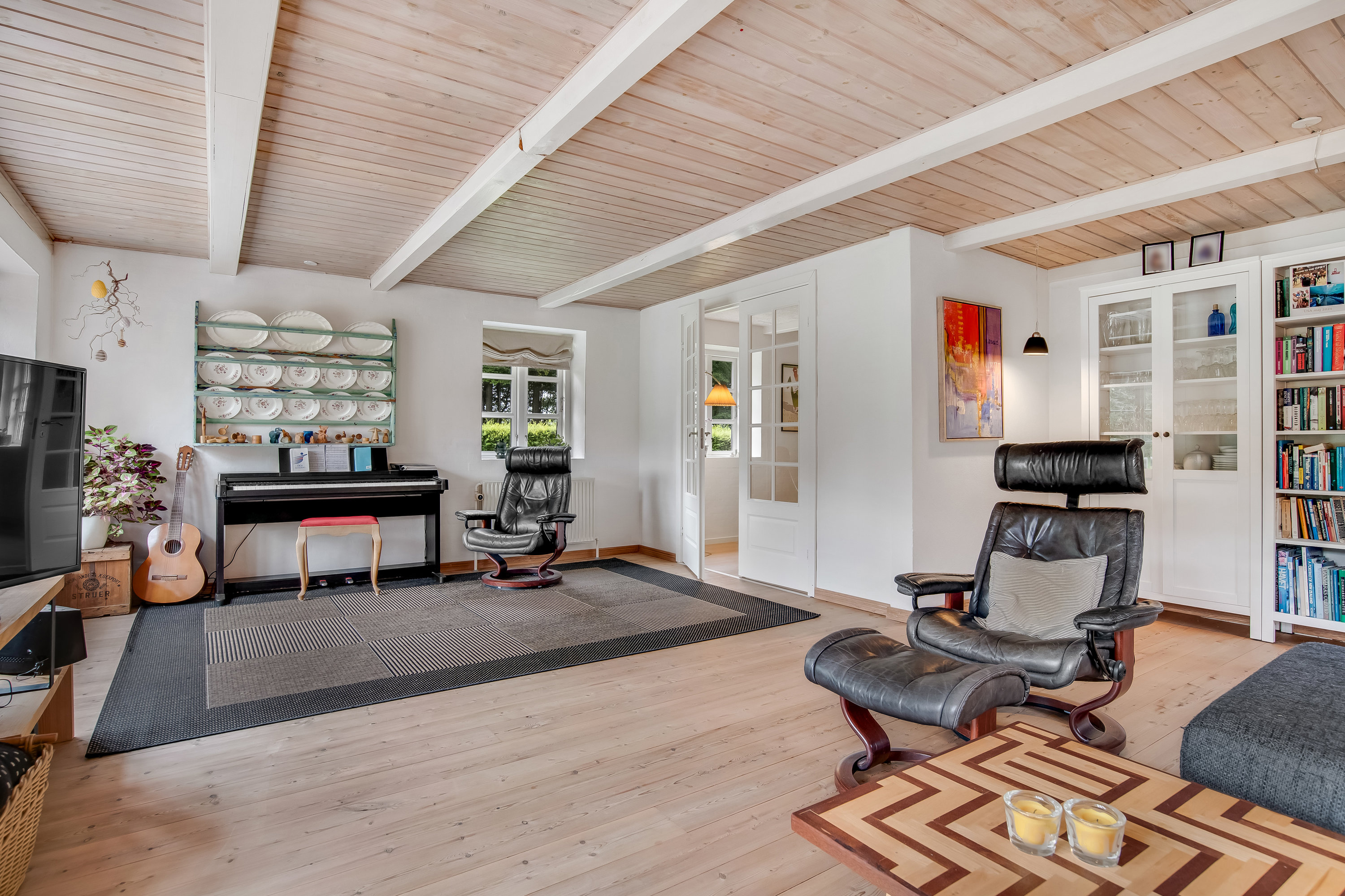 Fremhævet stue billede i fuldskærmstilstand. Billede af Agerfeldvej 17, 7550 Sørvad