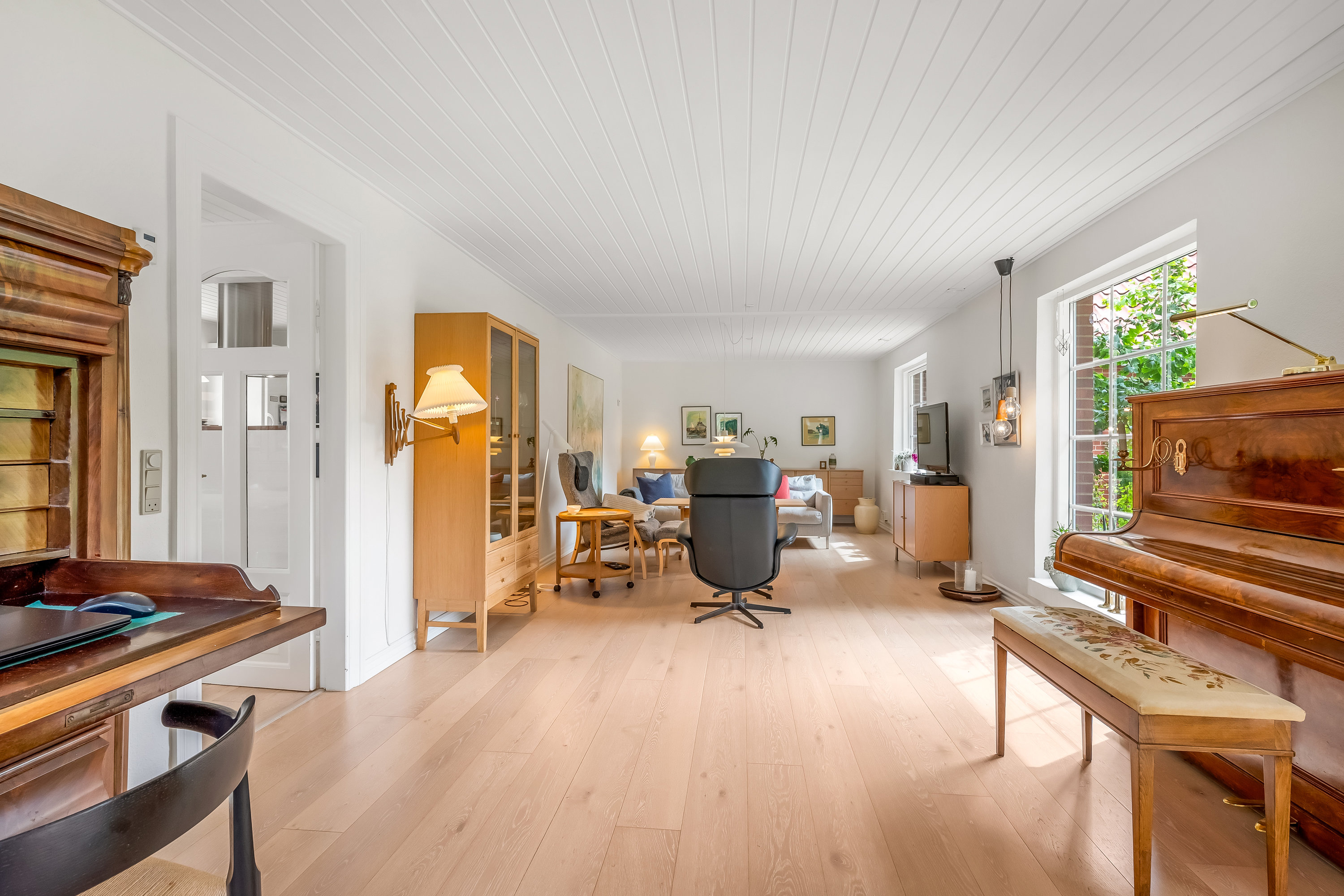 Fremhævet stue billede i fuldskærmstilstand. Billede af Tinkerdalsvej 3, Skave, 7500 Holstebro